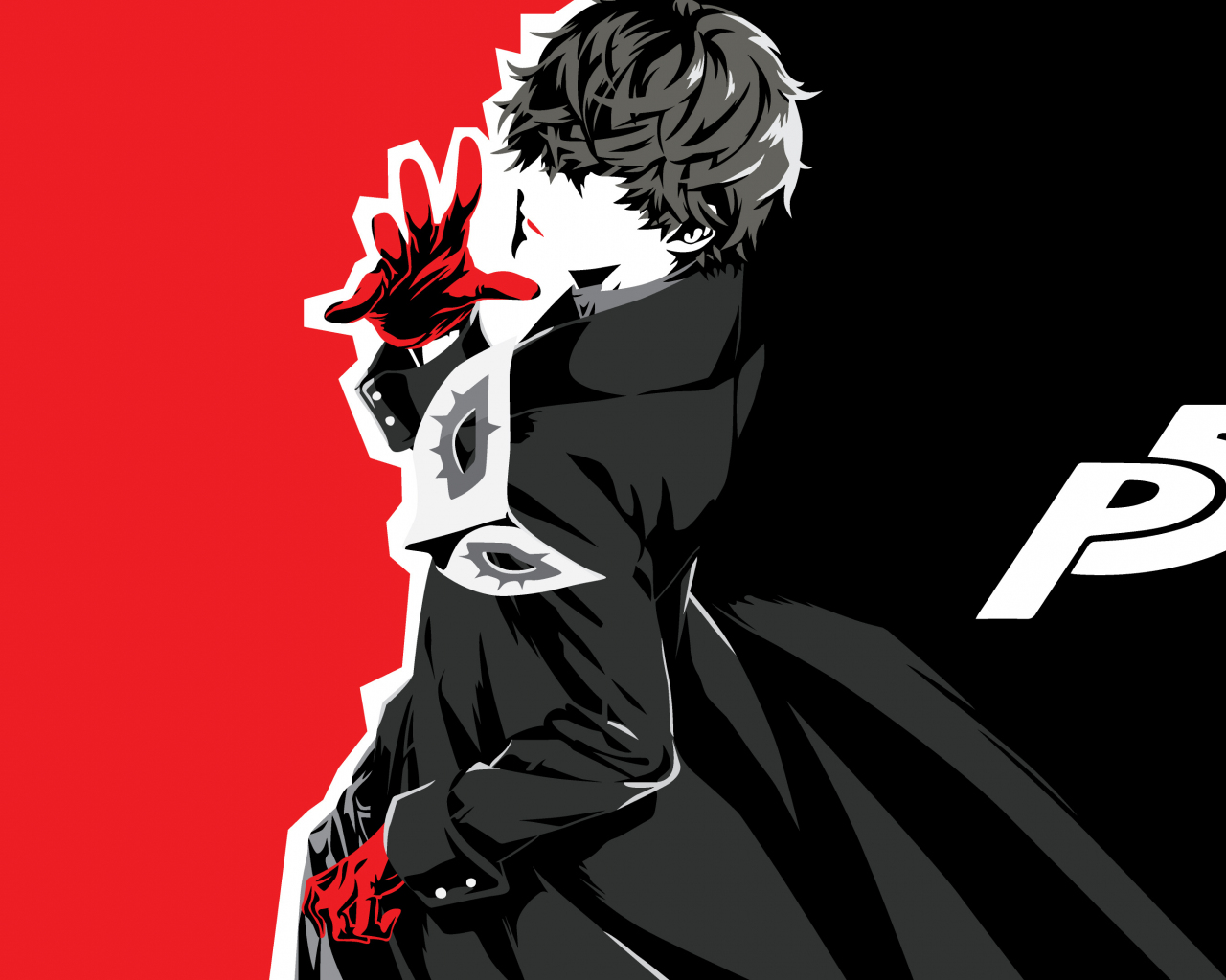 Download wallpaper 1280x1024 akira kurusu, protagonist, persona 5, video game, anime, standard 5:4 fullscreen wallpaper, 1280x1024 HD background, 4069