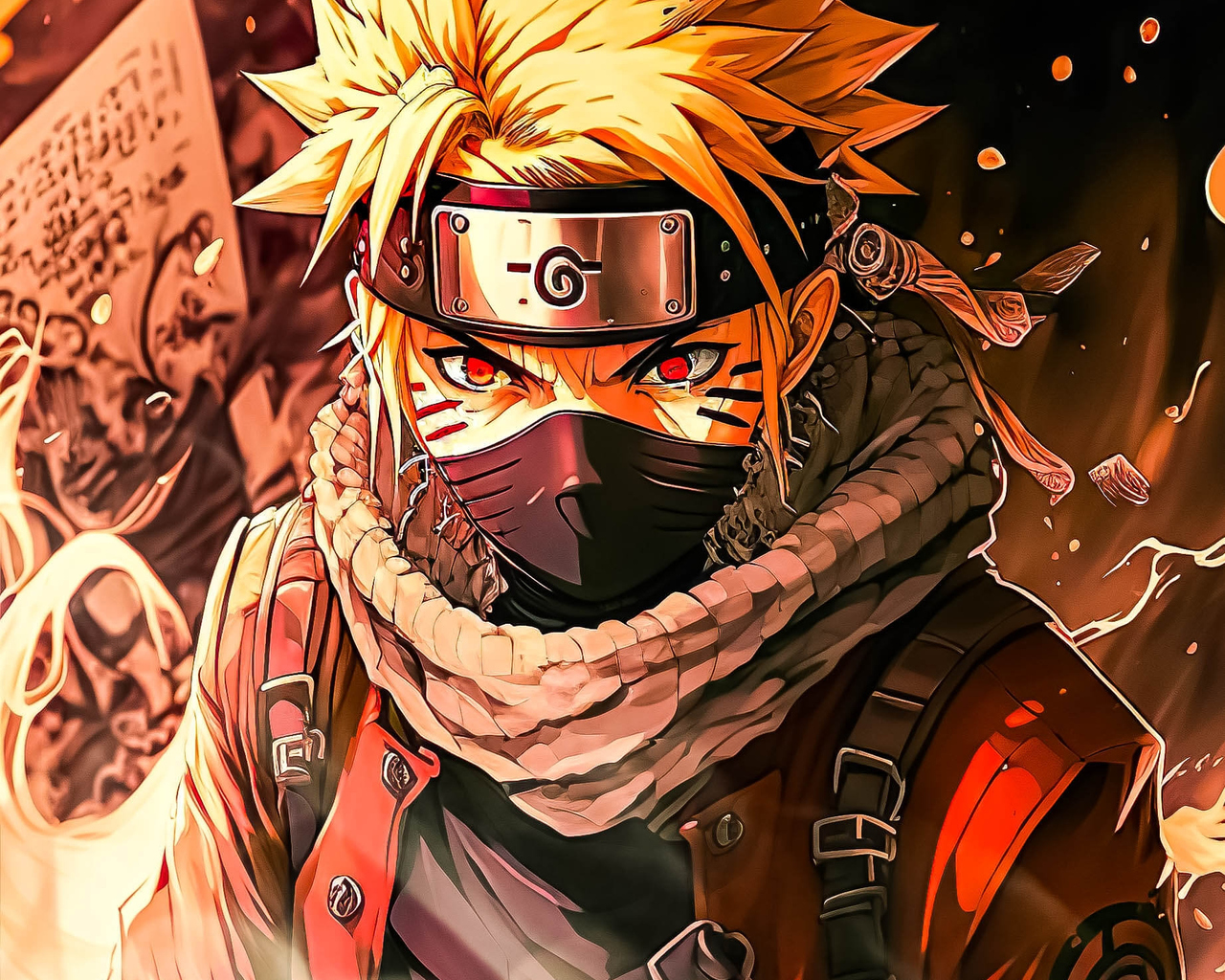 Download Naruto, Art, Anime Wallpaper in 1280x1024 Resolution