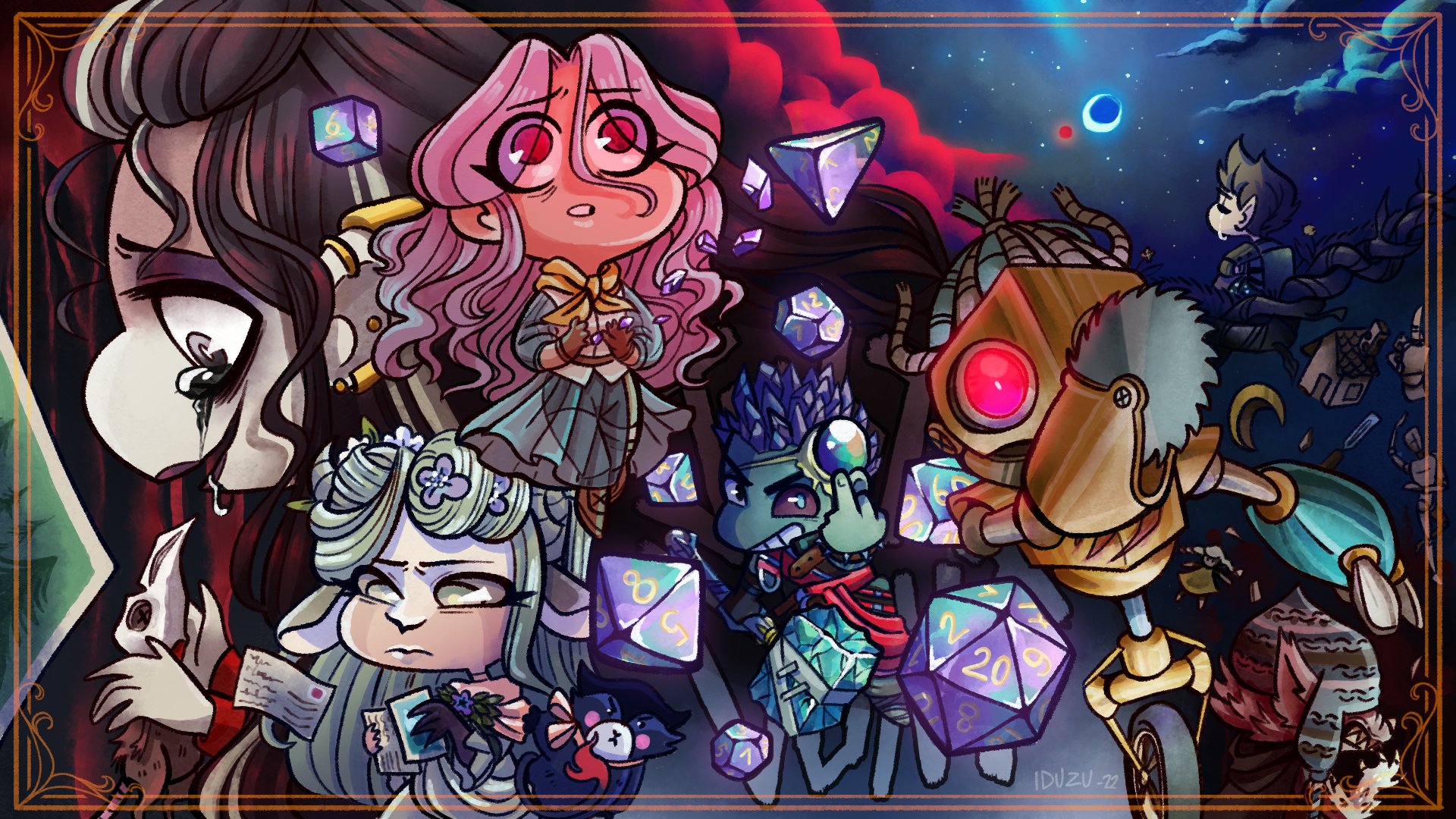 Iduzu Hells from #CriticalRole C3! It's been a while since I draw any fanart related to these lovely characters! It's been a wild ride in latest episodes! #CriticalRoleCampaign3 #criticalrolefanart #