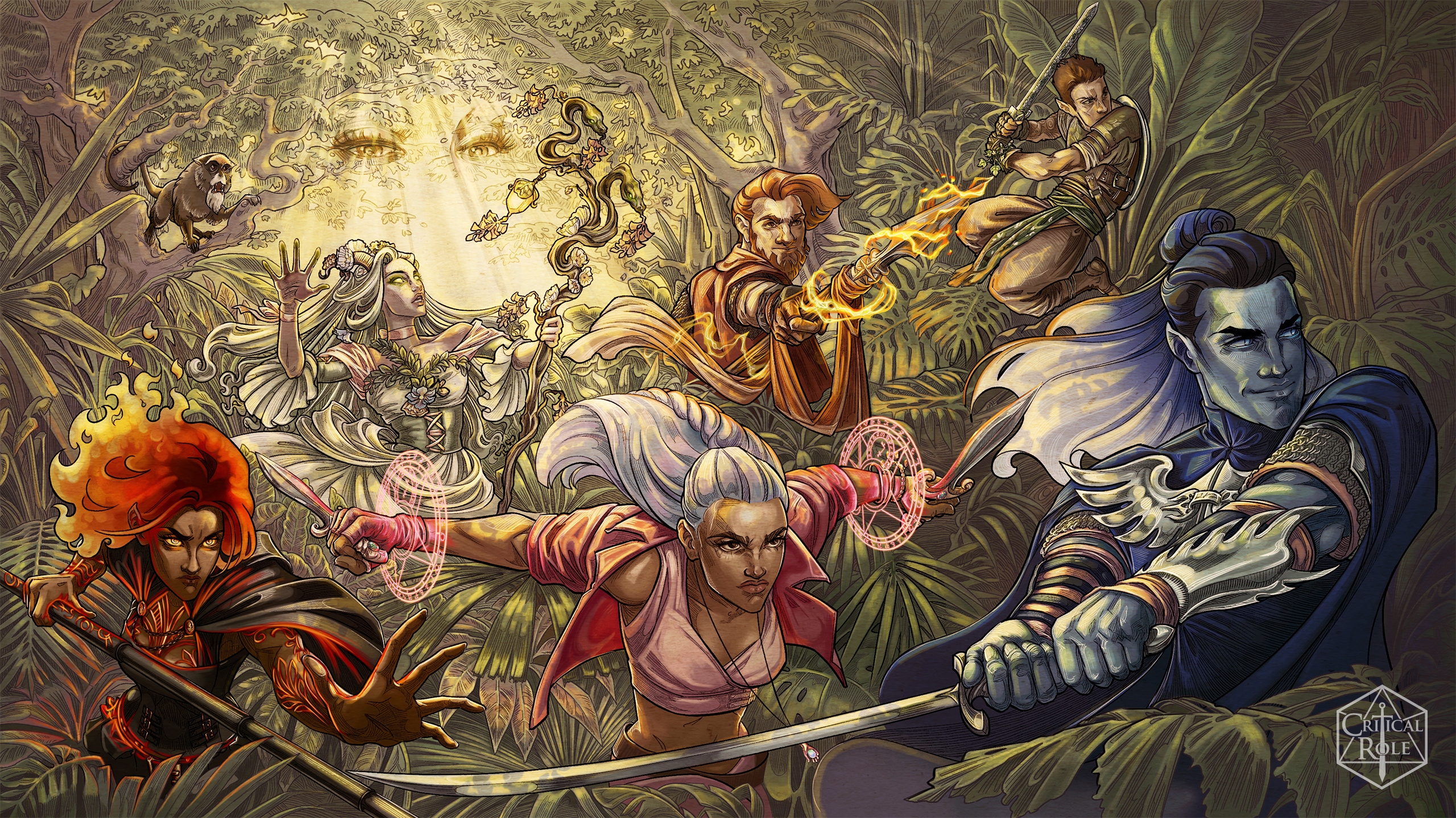 Wallpaper, Exandria Unlimited, Critical Role Bells Hells, Critical Role 2560x1440