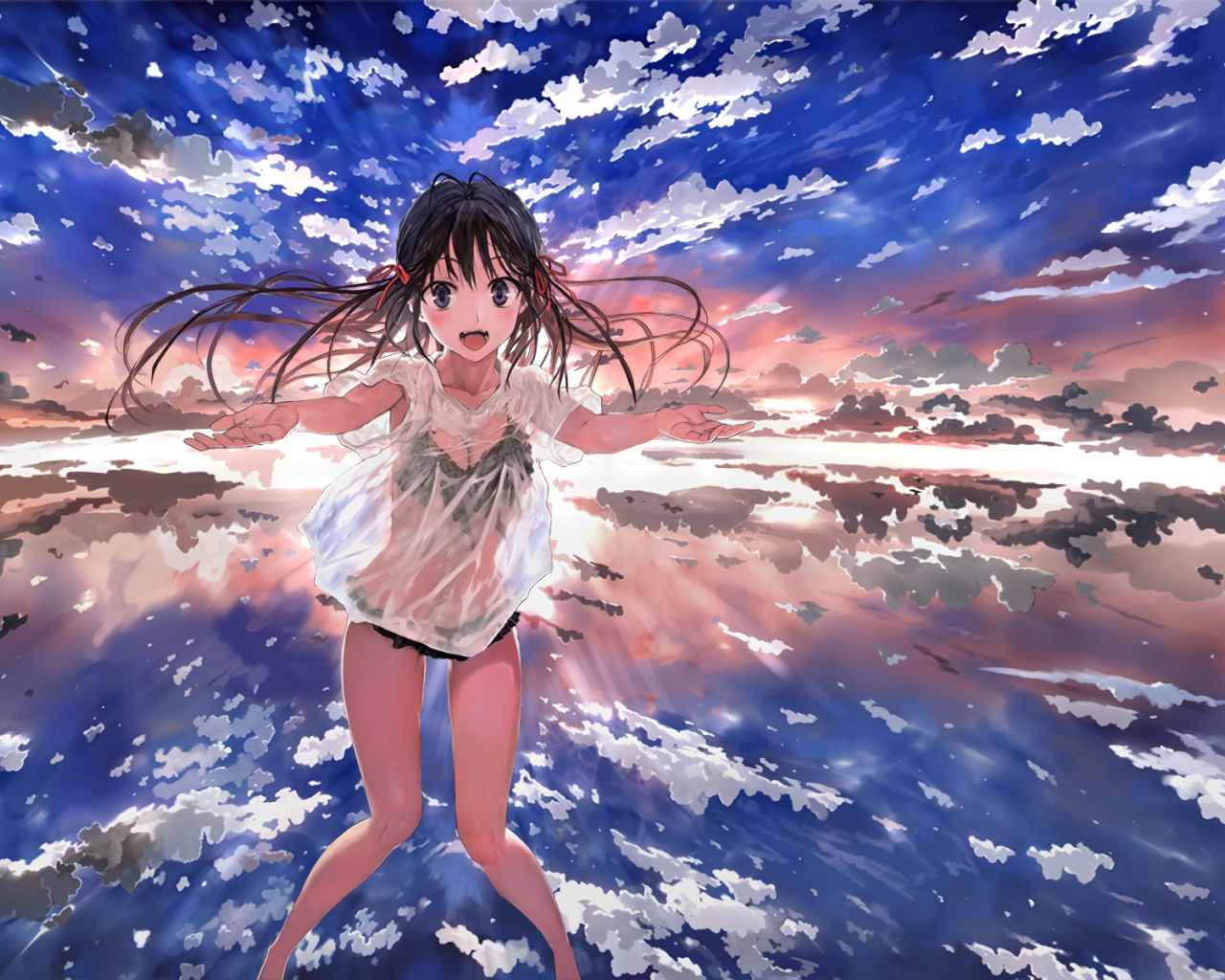 Download 1280x1024 Wallpaper Original, Bikini, Anime Girl, Standard 5:4, Fullscreen, 1280x1024 HD Image, Background, 19440