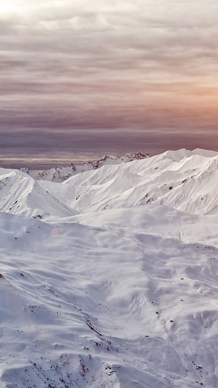 Snow Mountain Nature Winter Cold Nature Flare. Snow Wallpaper Iphone, Background Phone Wallpaper, Phone Wallpaper