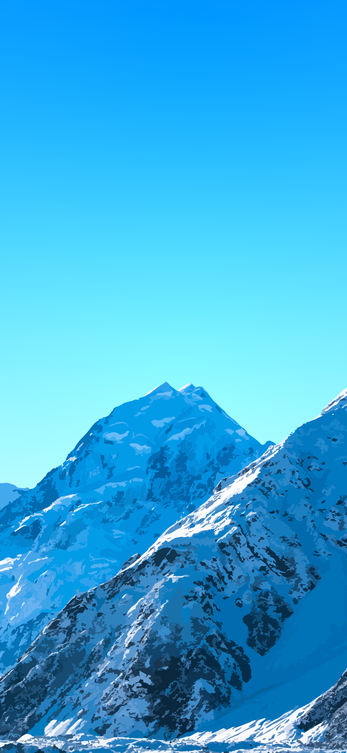 4K SNOW MOUNTAIN WALLPAPER PHONE