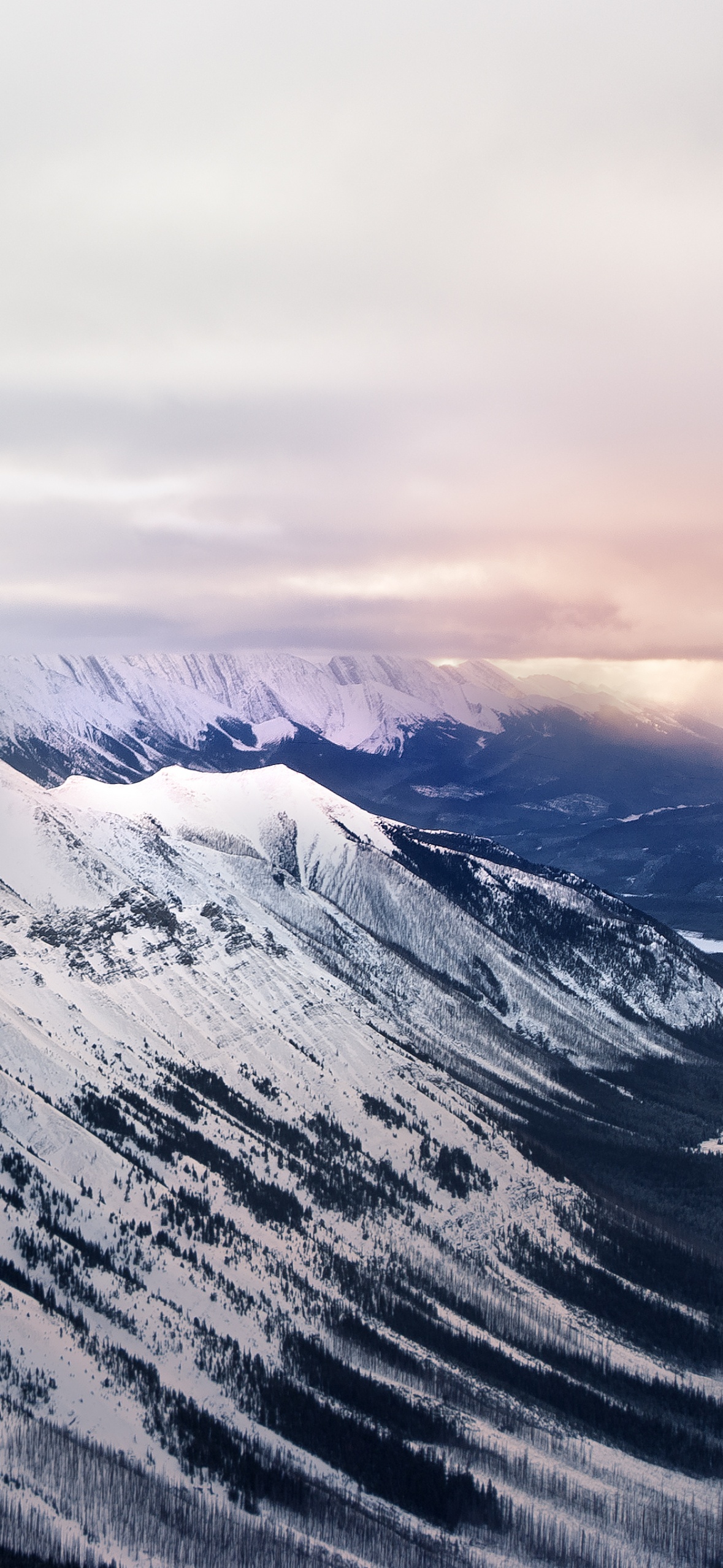 Cloudy Wallpaper 4K, Glacier mountains, Snow covered