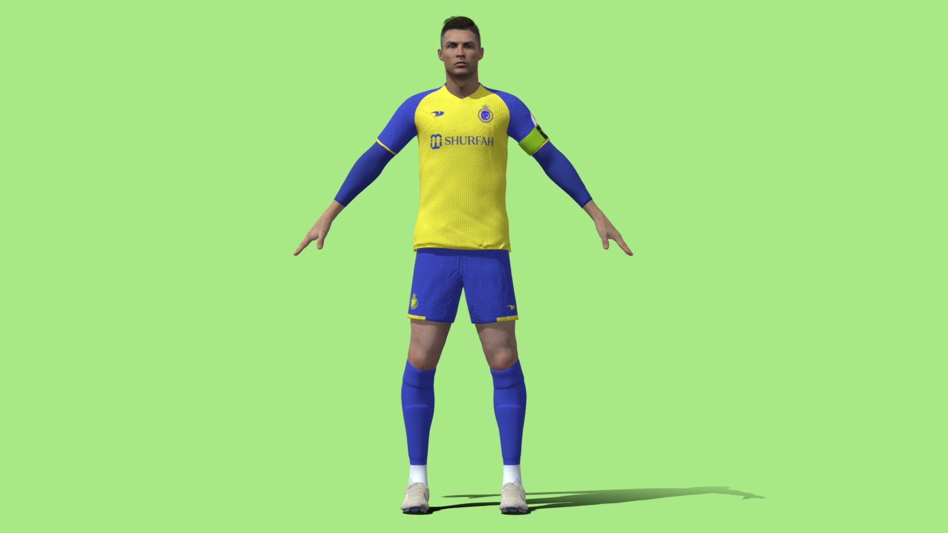 T P Rigged Ronaldo Al Nassr Model By 3Dpassion.net [3740554]