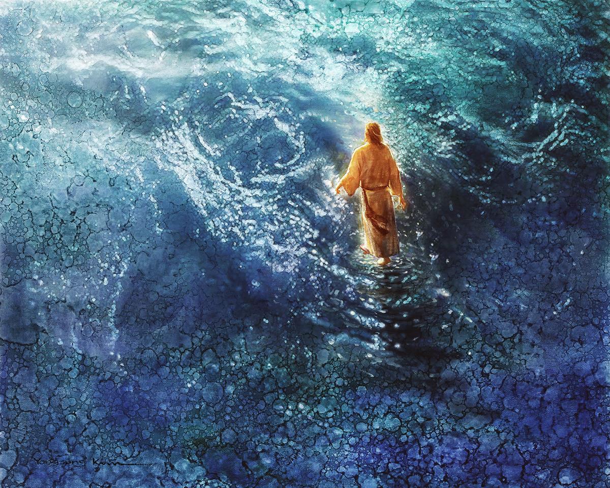 Painting of Jesus Walking On Water Picture