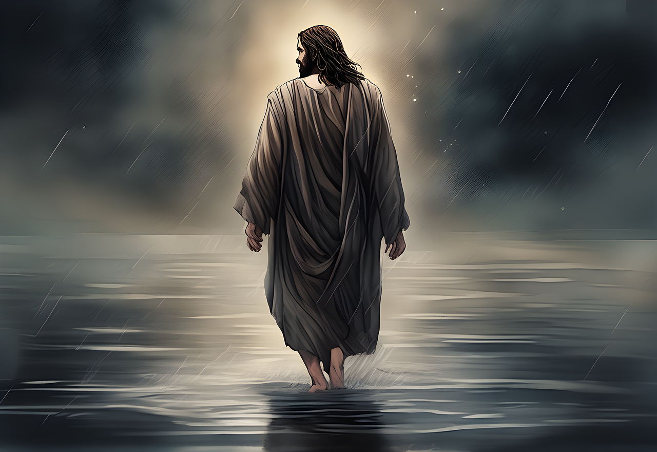 Free Jesus Walks On The Water & Jesus Image