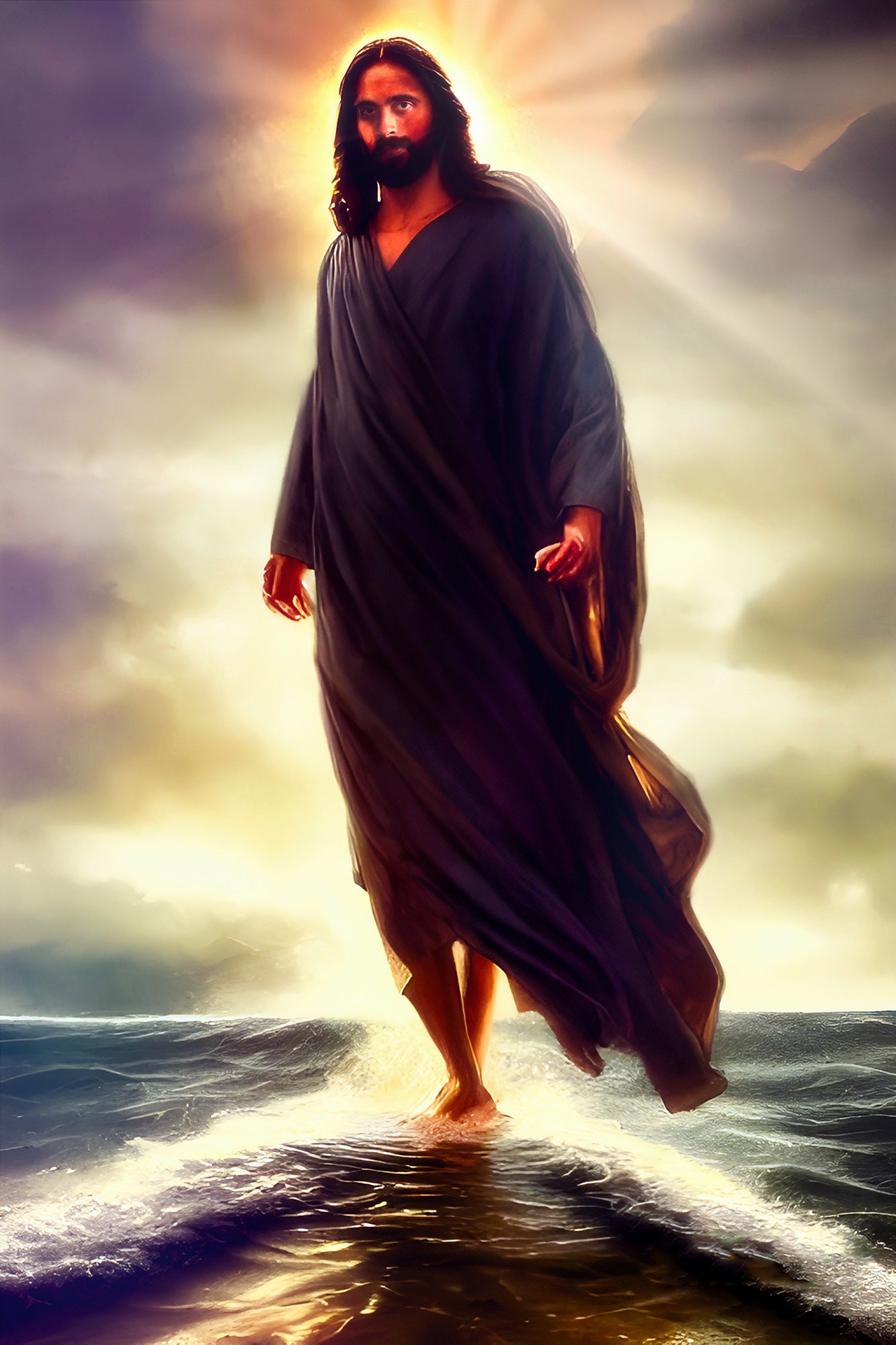 Canvas Print Walking on Water