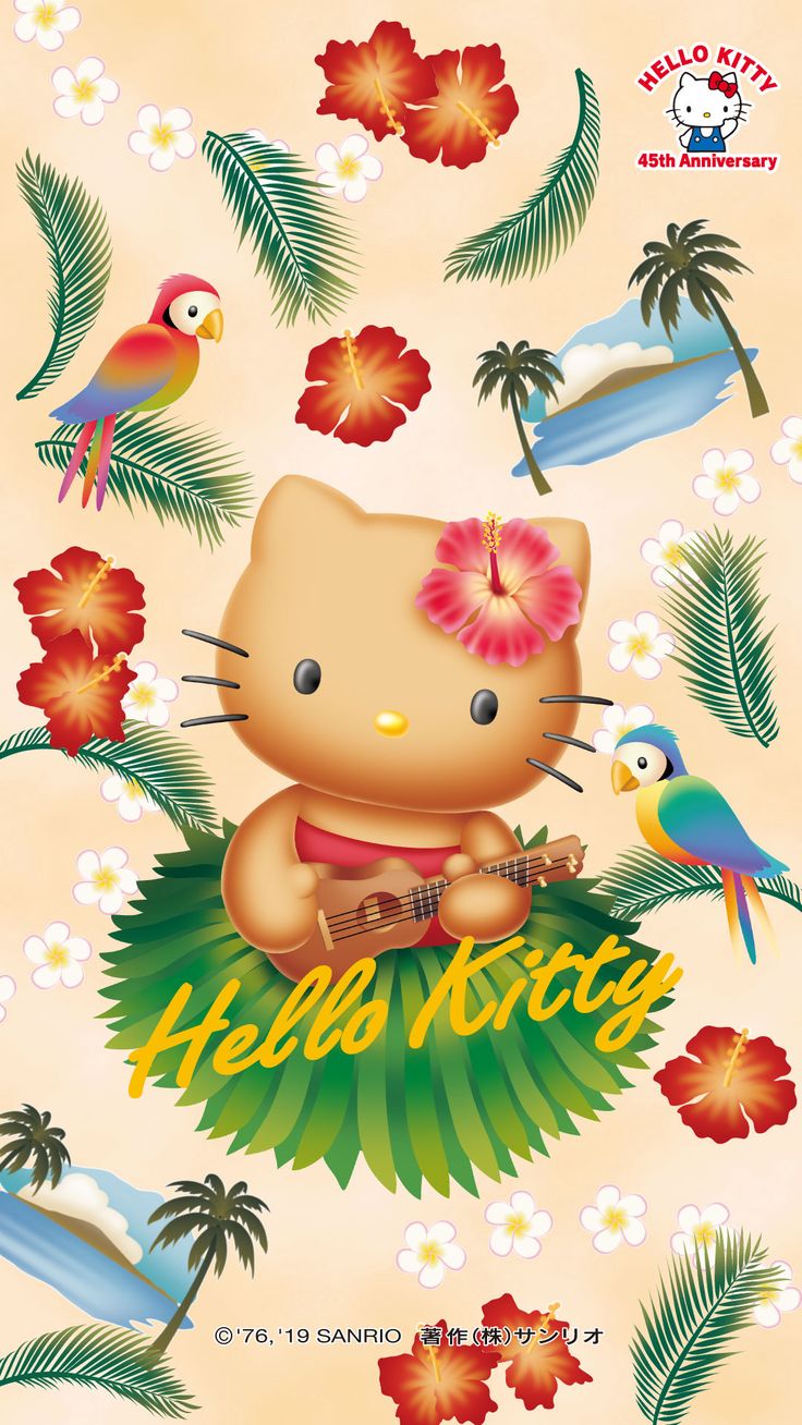 Hello Kitty 45th Anniversary Wallpaper. Hello kitty wallpaper, Hello kitty iphone wallpaper, Kitty wallpaper