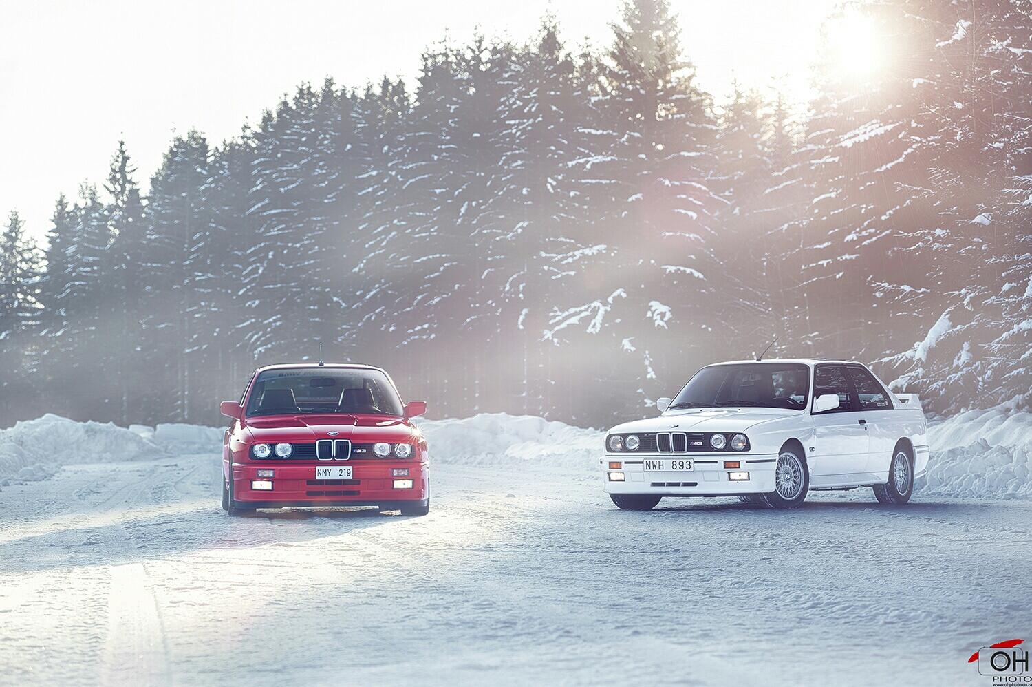BMW South Africa 2 of the E30 M3s in a -5 degree Swedish winter. This is what it looks like. #bmw #m3 #E30