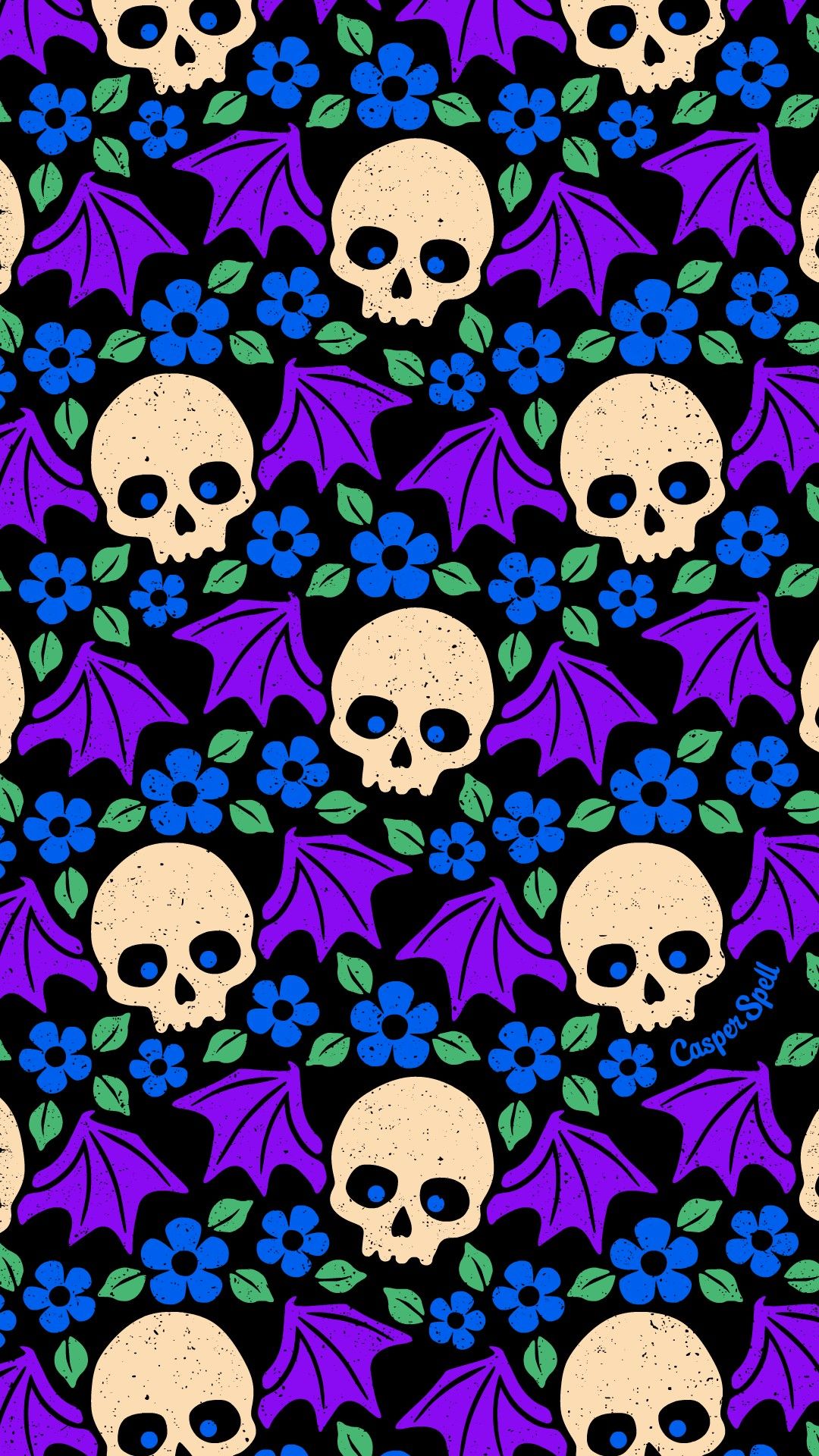 Bat Winged Skulls. Halloween wallpaper iphone, Skull wallpaper, Halloween wallpaper background