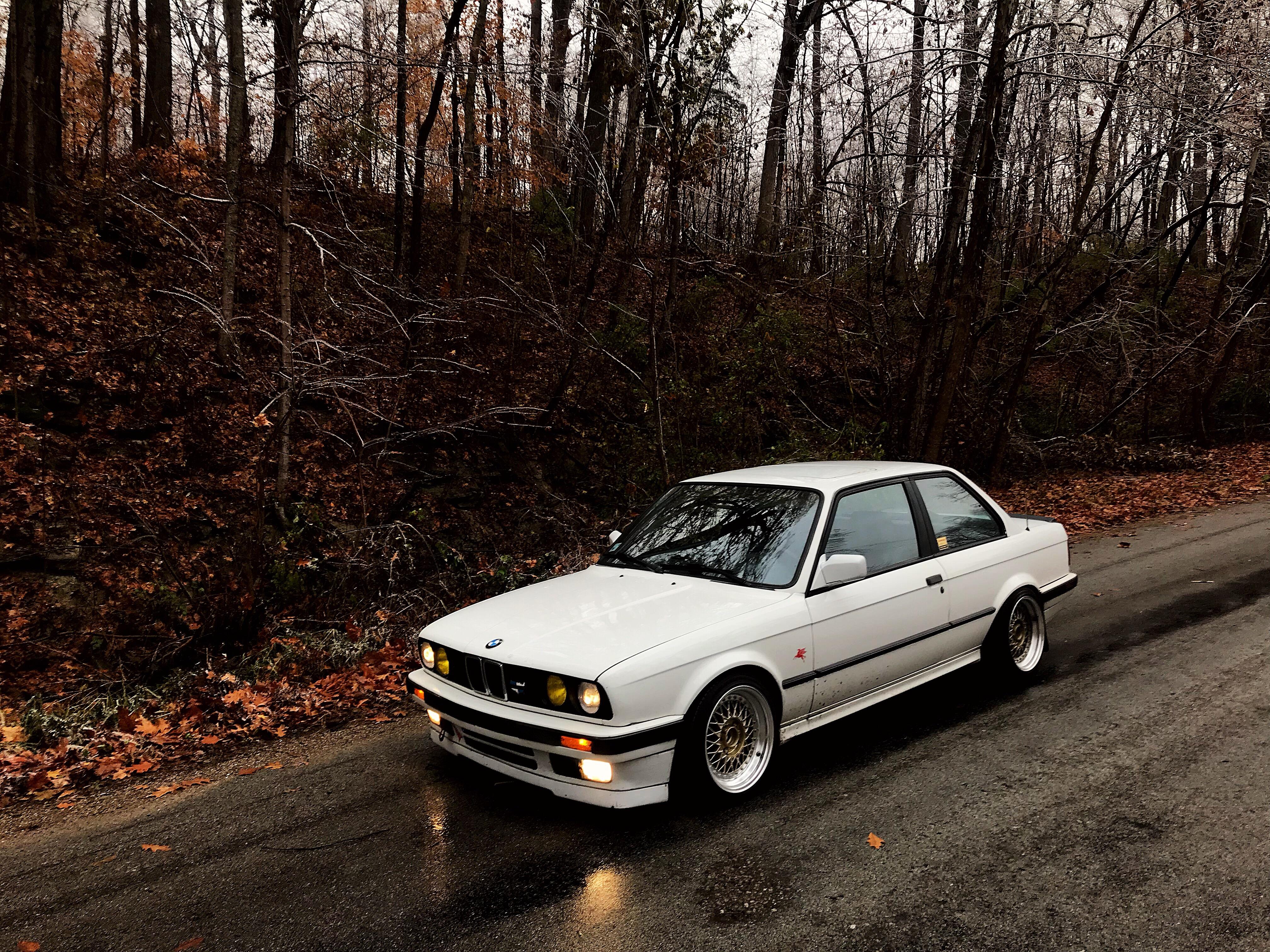 Old photo old car, anyone else daily an e30 through winter?