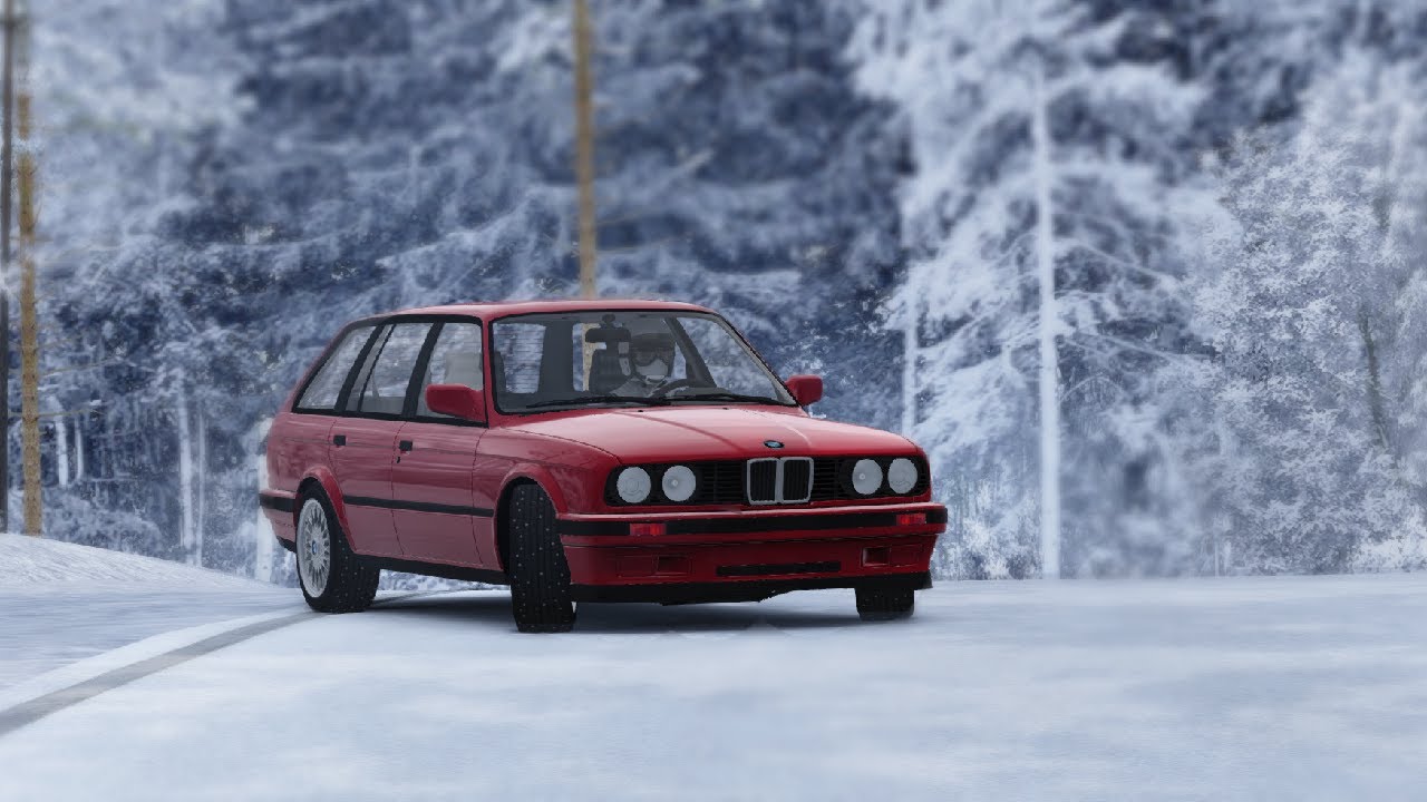 BMW e30 winter drift run