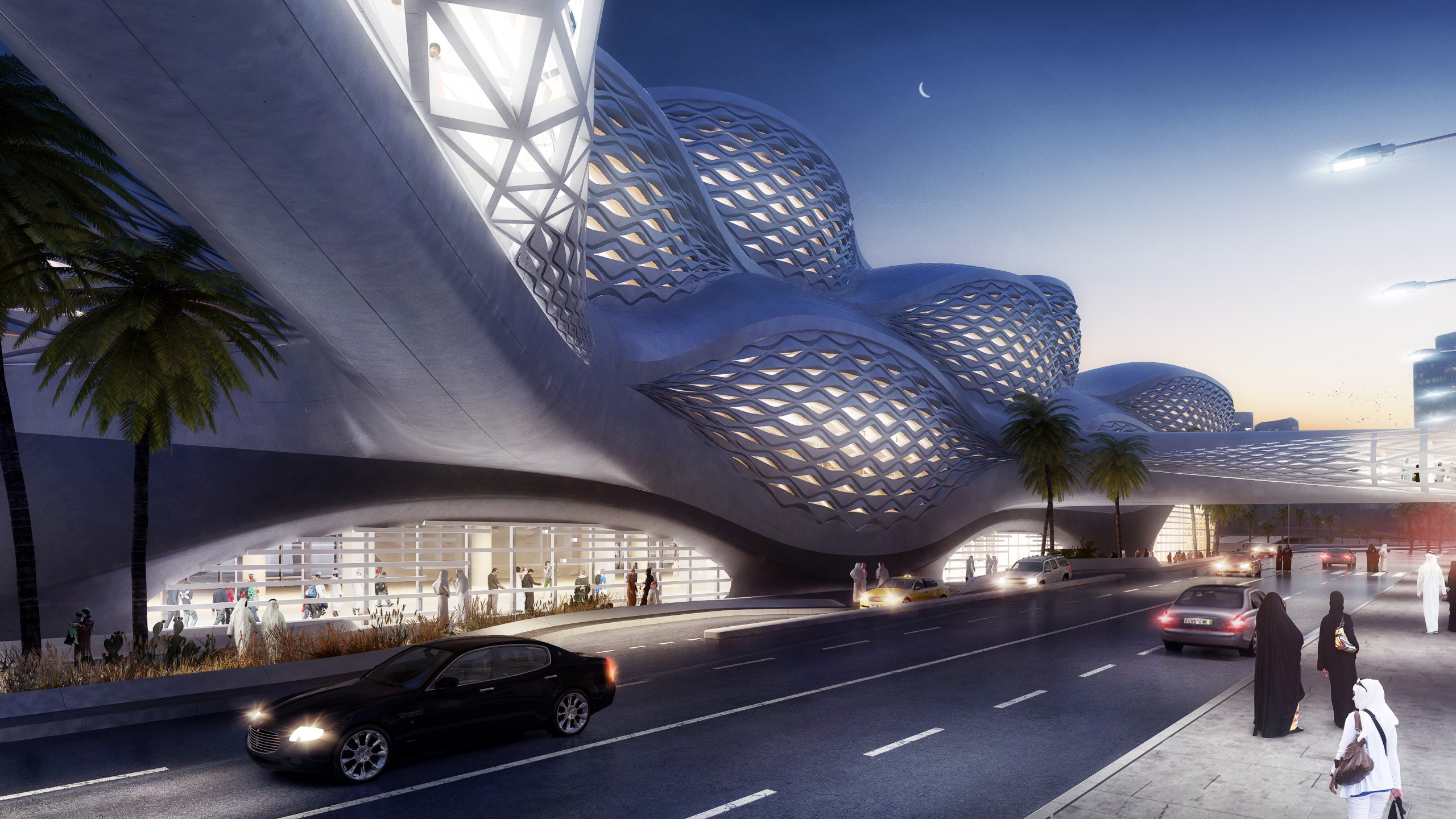 Wallpaper Metro station, Saudi Arabian, Tourism, Travel, Architecture