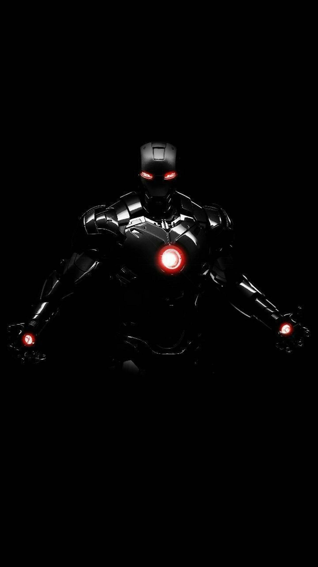 Iron Man 4K iPhone Black Suit Wallpaper