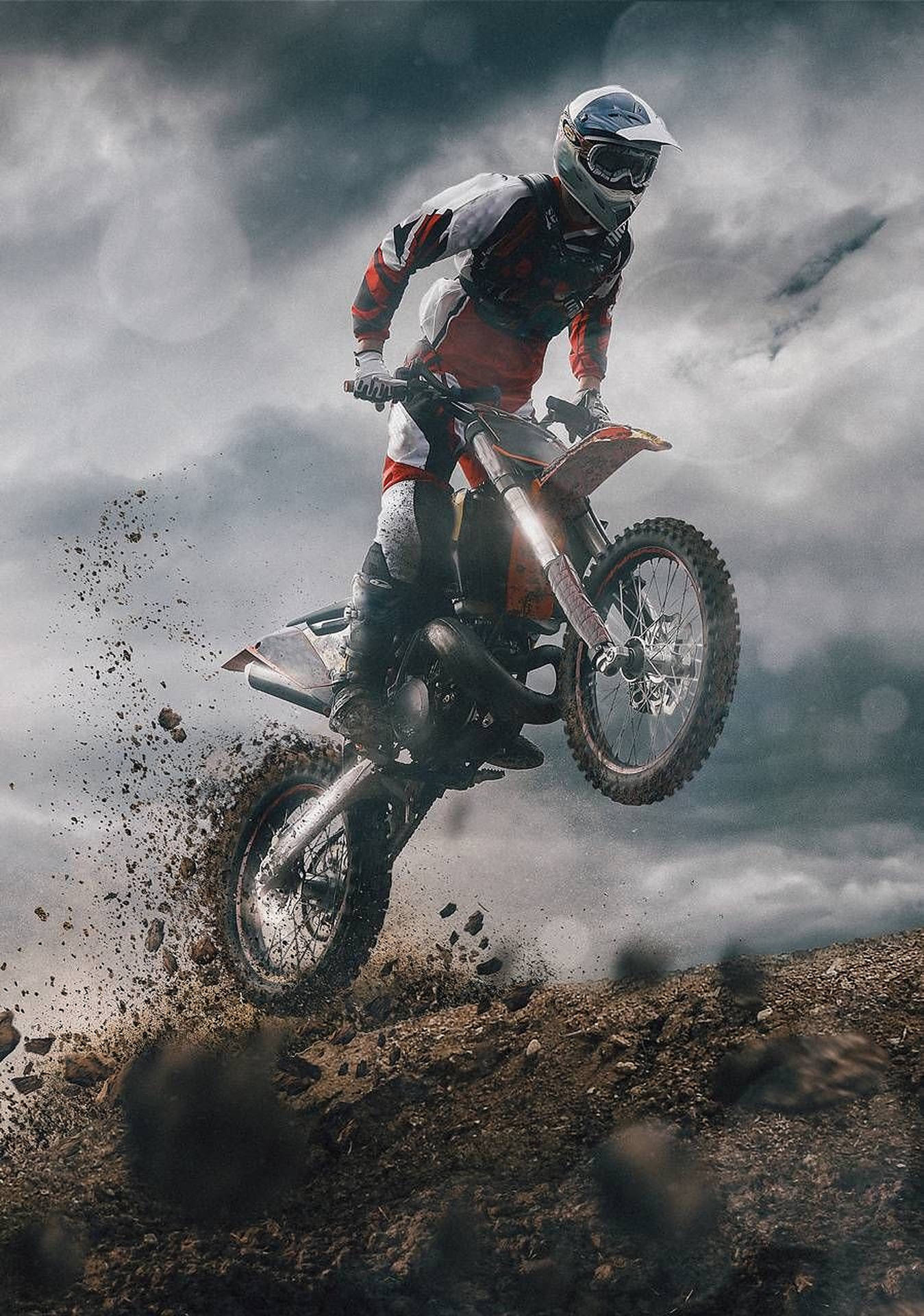 Download Dirt Bike Aesthetic Shot Wallpaper
