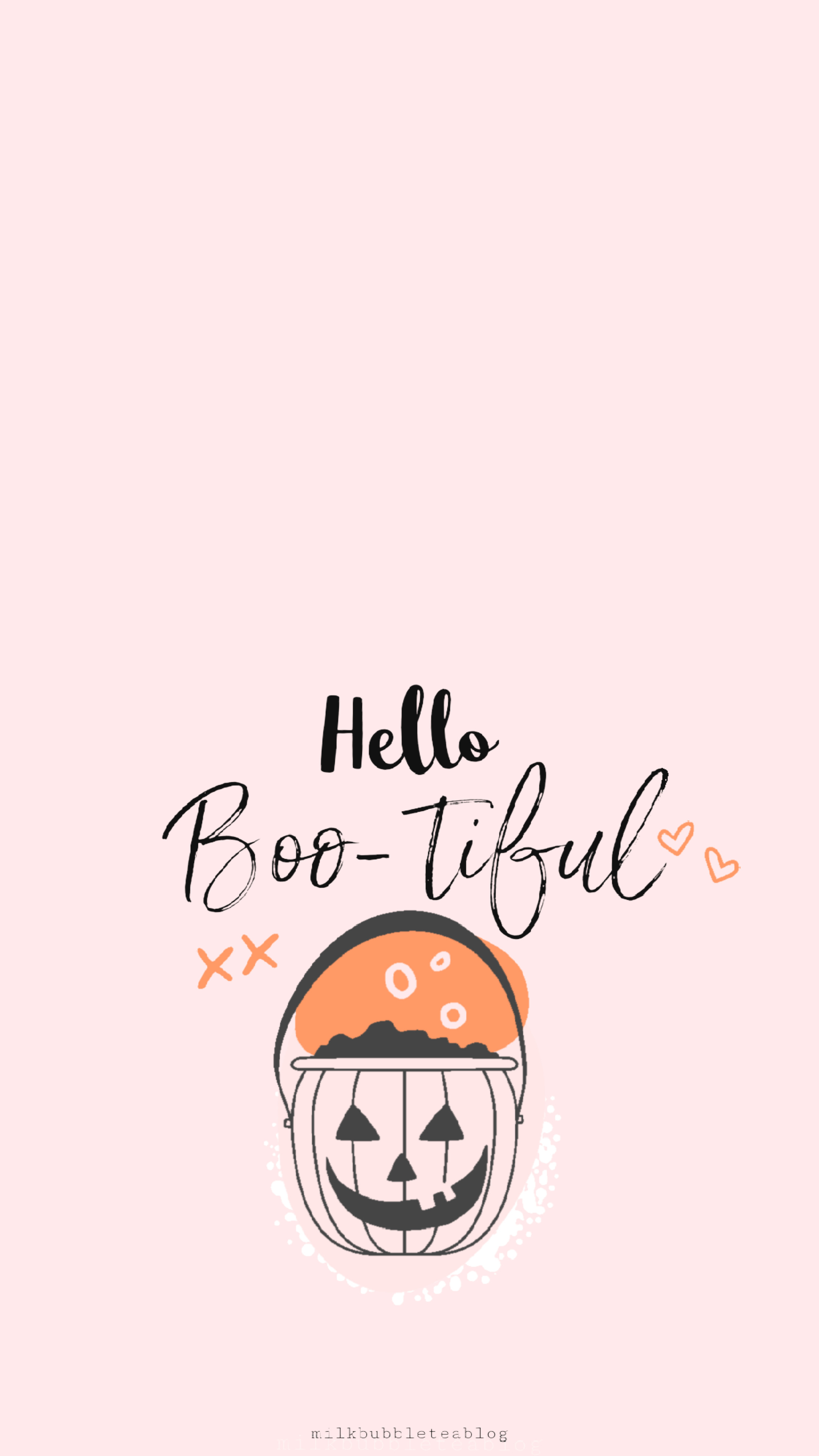 hello bootiful autumn iphone wallpaper Bubble Tea