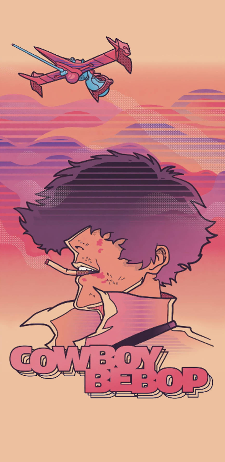 Download Spike Spiegel Retro Anime Aesthetic Wallpaper