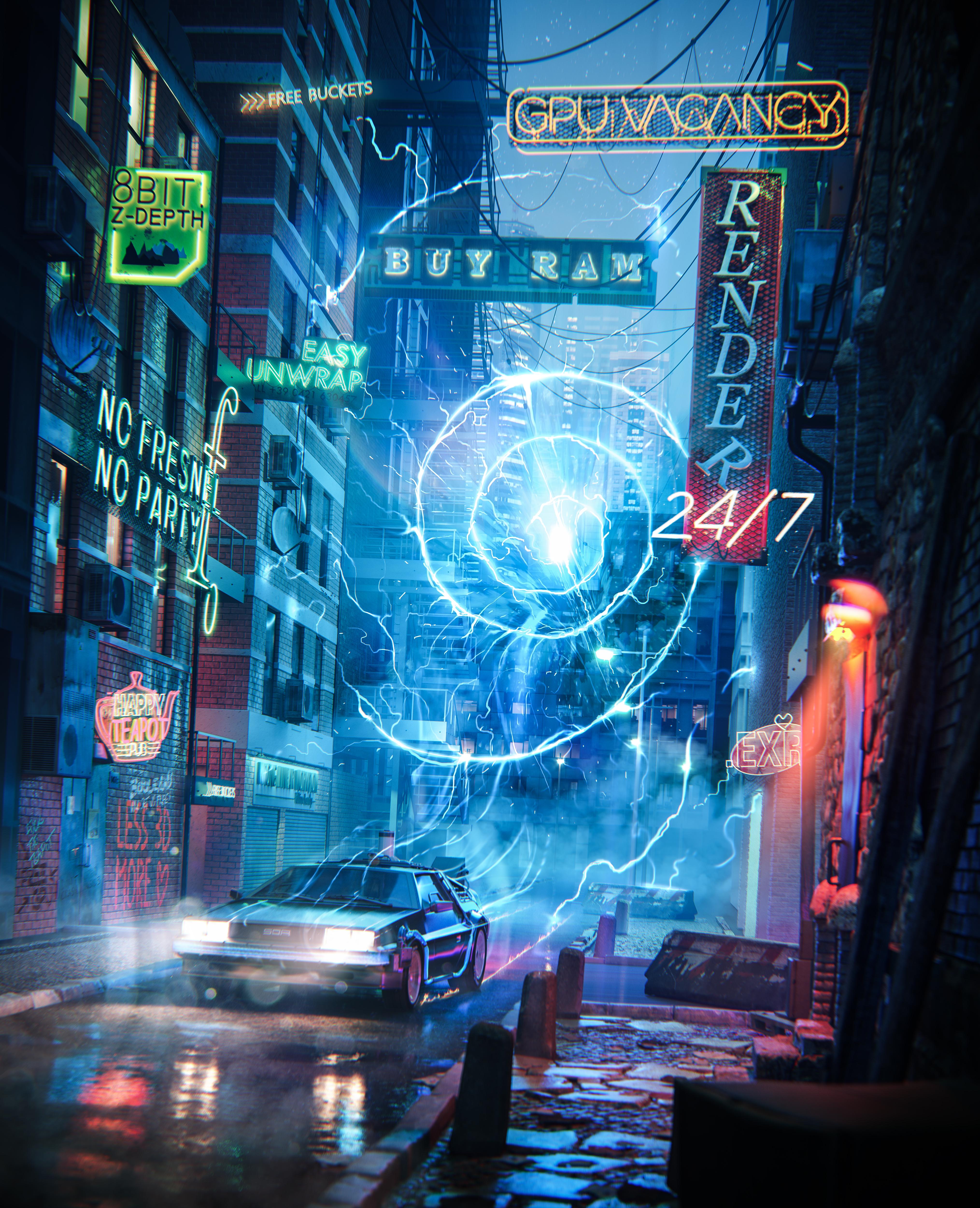 Back to the future of Archviz by Roberto De Rose (4K Wallpaper Uncrop)