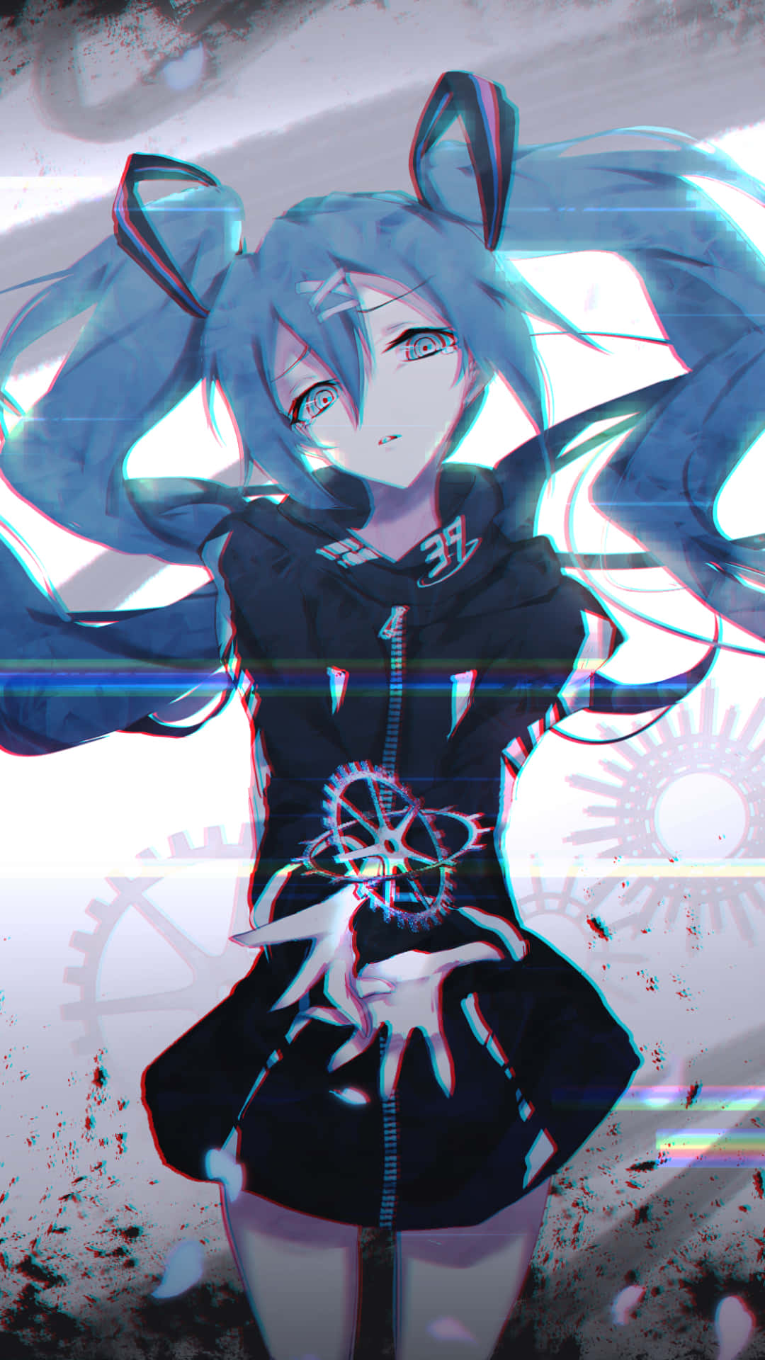 Download Power Up Your Day with Hatsune Miku's Phone Wallpaper
