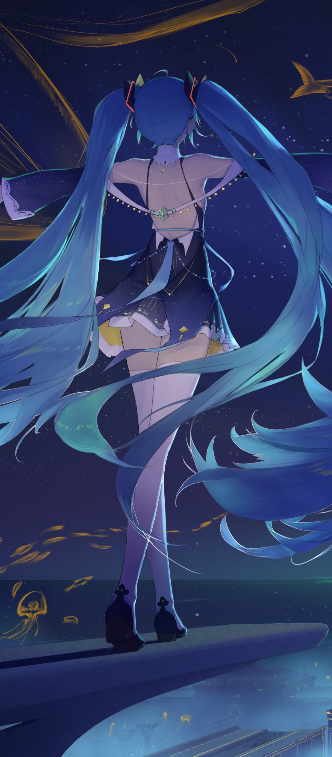Anime Vocaloid, Hatsune Miku, 1080x2460 Phone HD Wallpaper