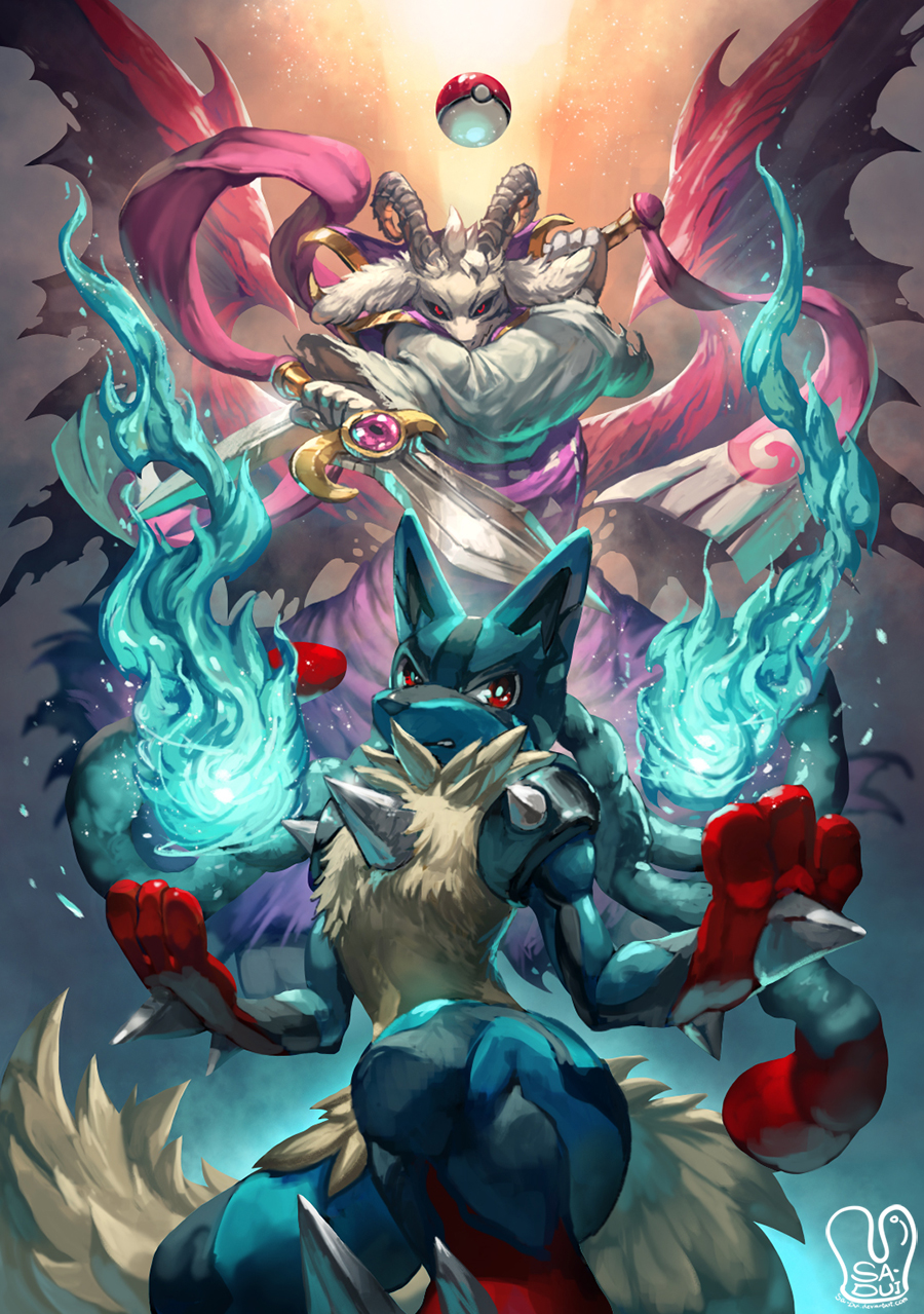 Mega Lucario vs. Asriel