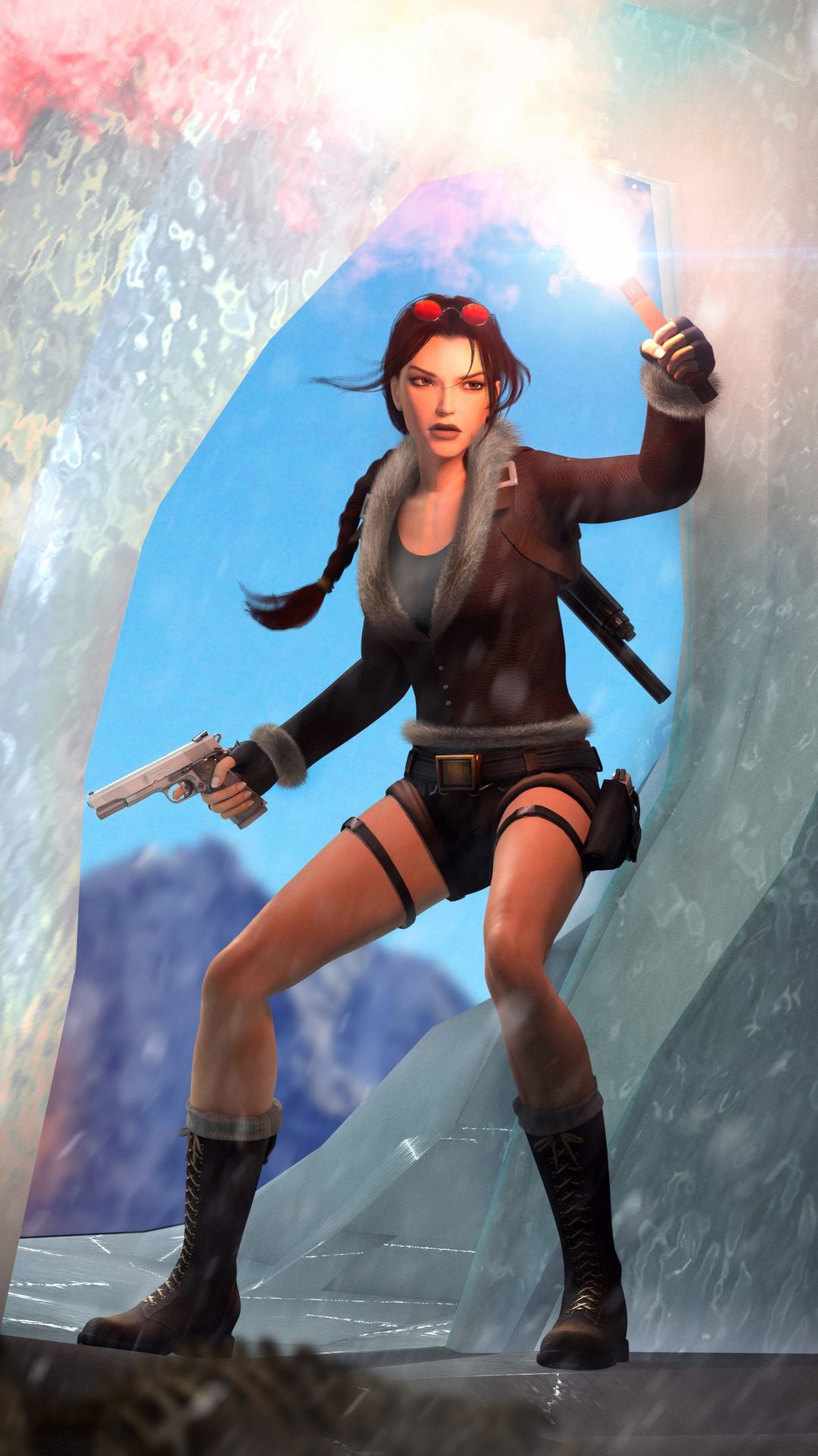 tomb raider, hd, artwork, digital art, lara croft for iPhone 6, 7, 8 wallpaper
