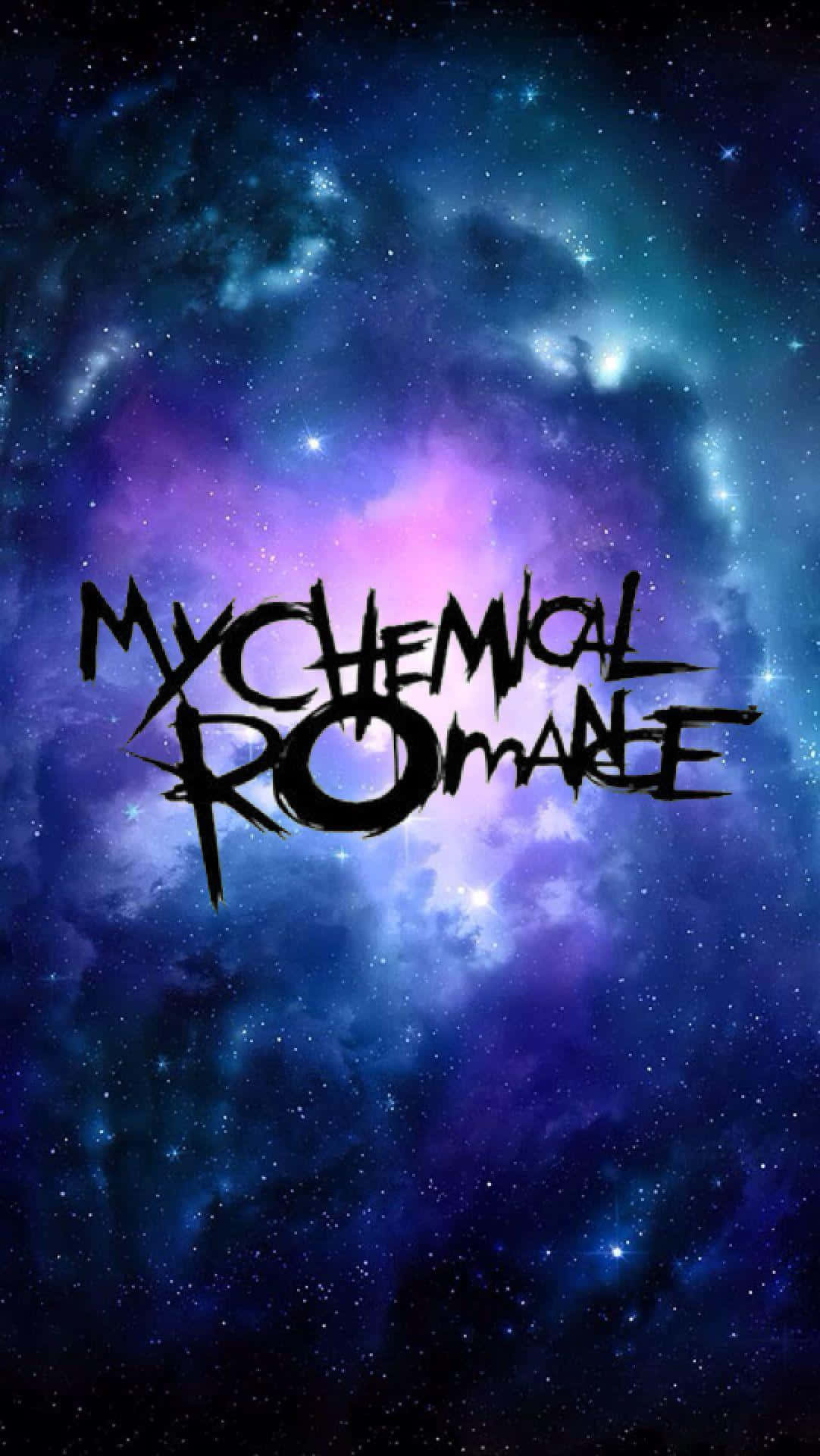 Download My Chemical Romance band members and logo Wallpaper