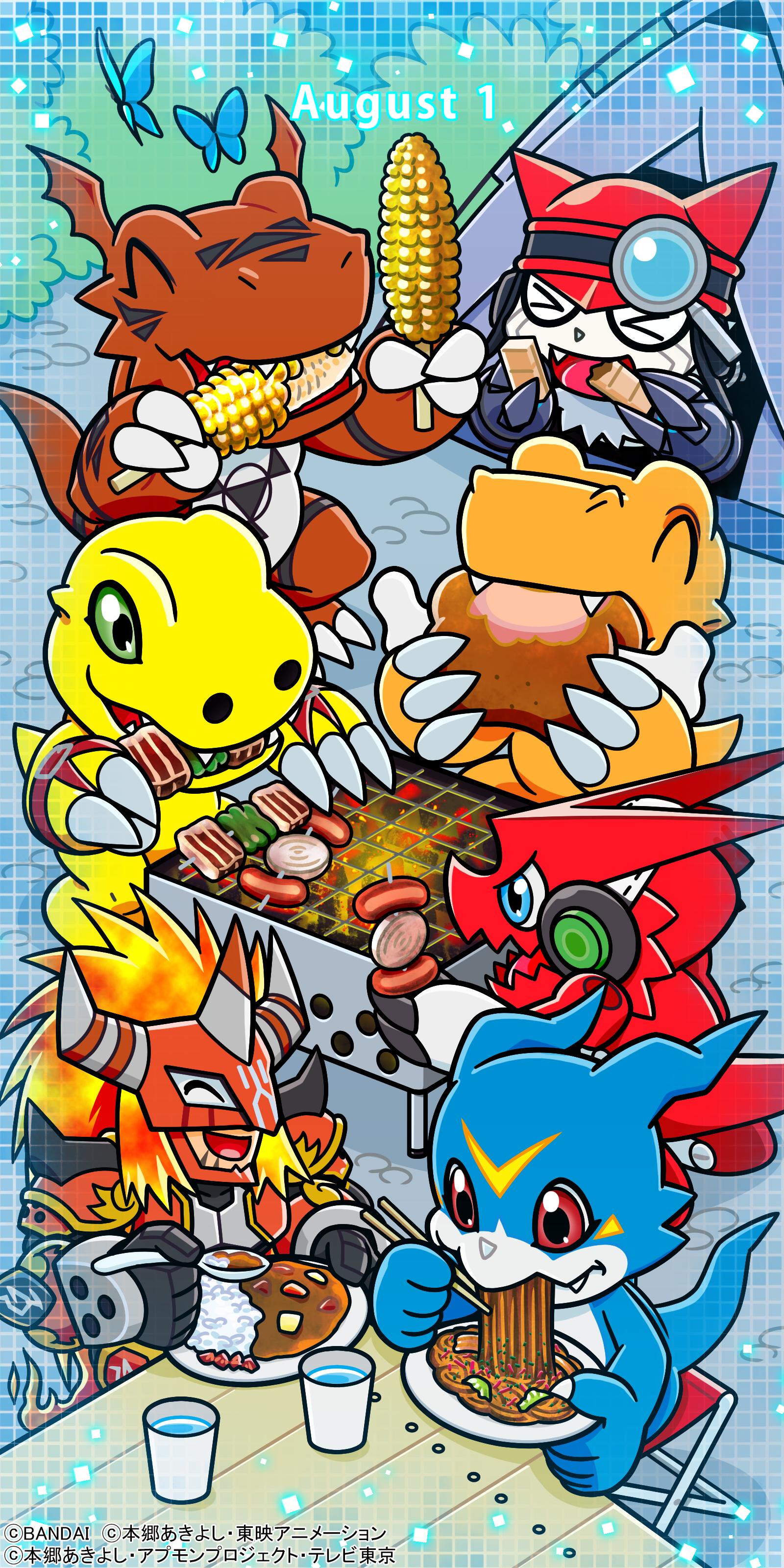 With The Will Digimon Forums, News, Podcast've Put The Highest Resolution Versions Of The 'spot The Difference' Digimon 8 1 Phone Wallpaper On The Site In Our Odaiba Memorial Article