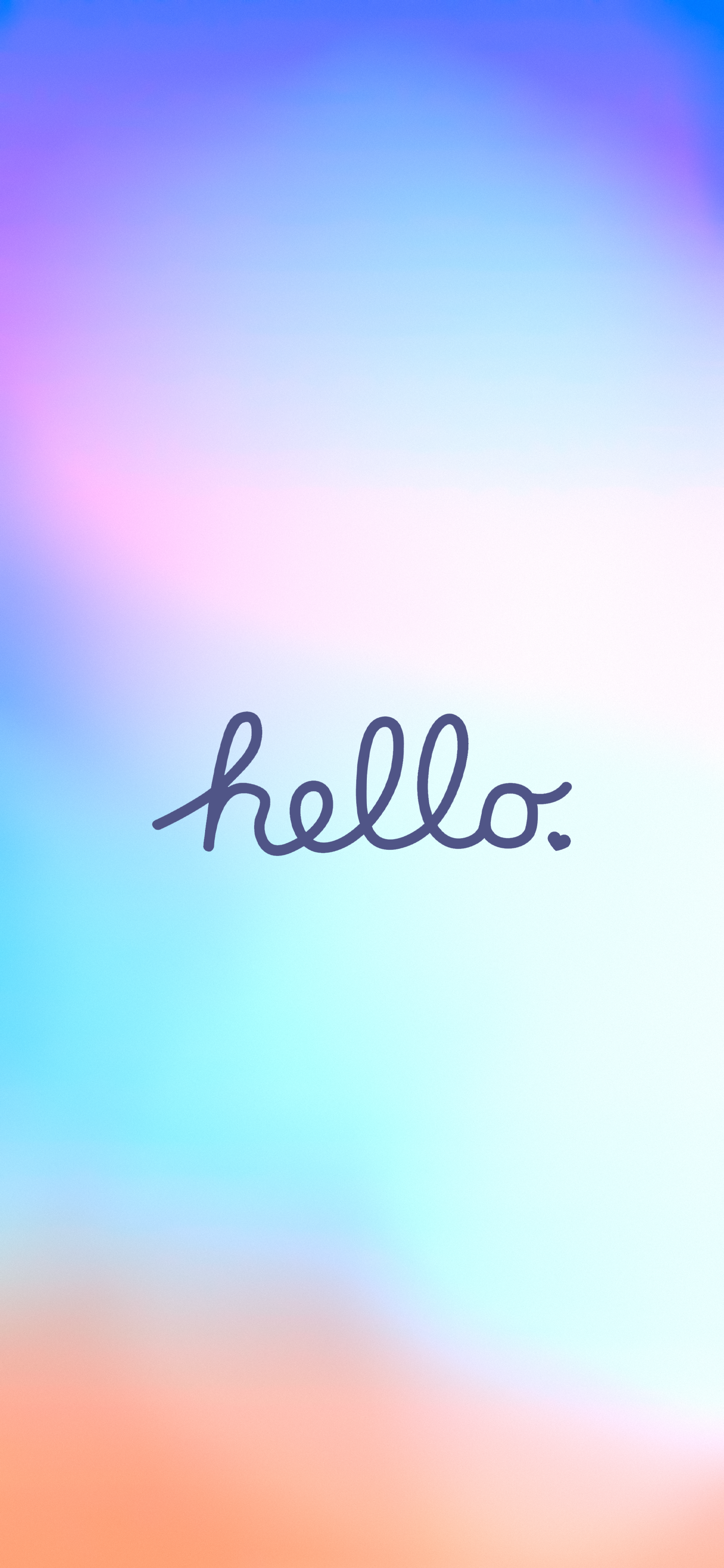 Colorful gradient Apple logo wallpaper for iPhone