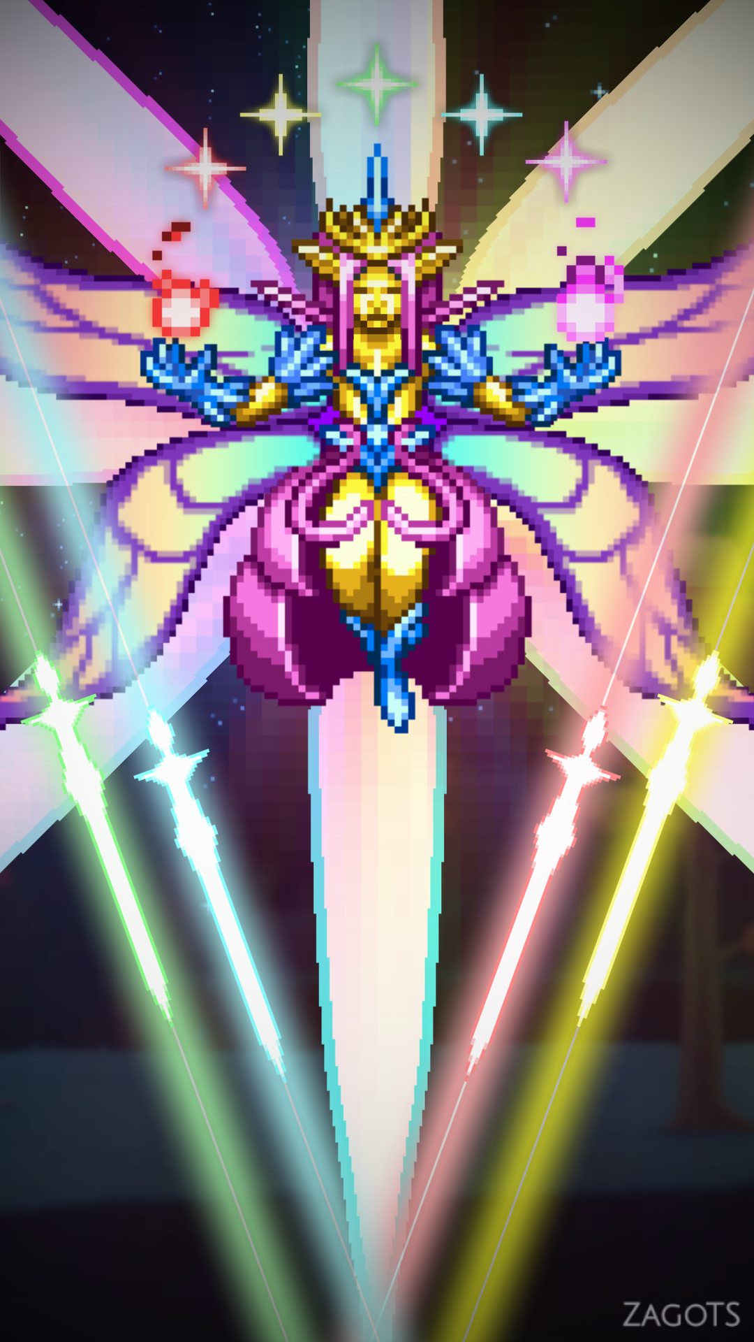 A lot of you requested a mobile wallpaper, so here you go! Part 5 of my Google Drawings wallpaper: Queen of the Hallow