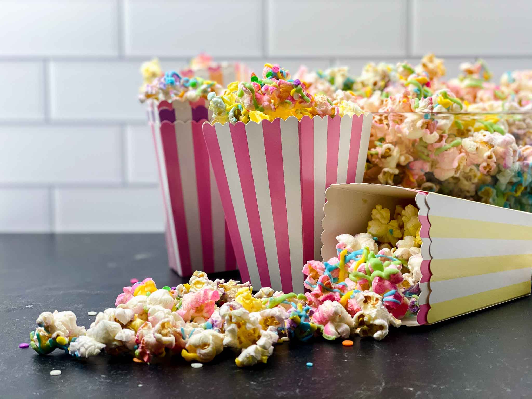 Fun Colorful Unicorn Popcorn For Movie Nights