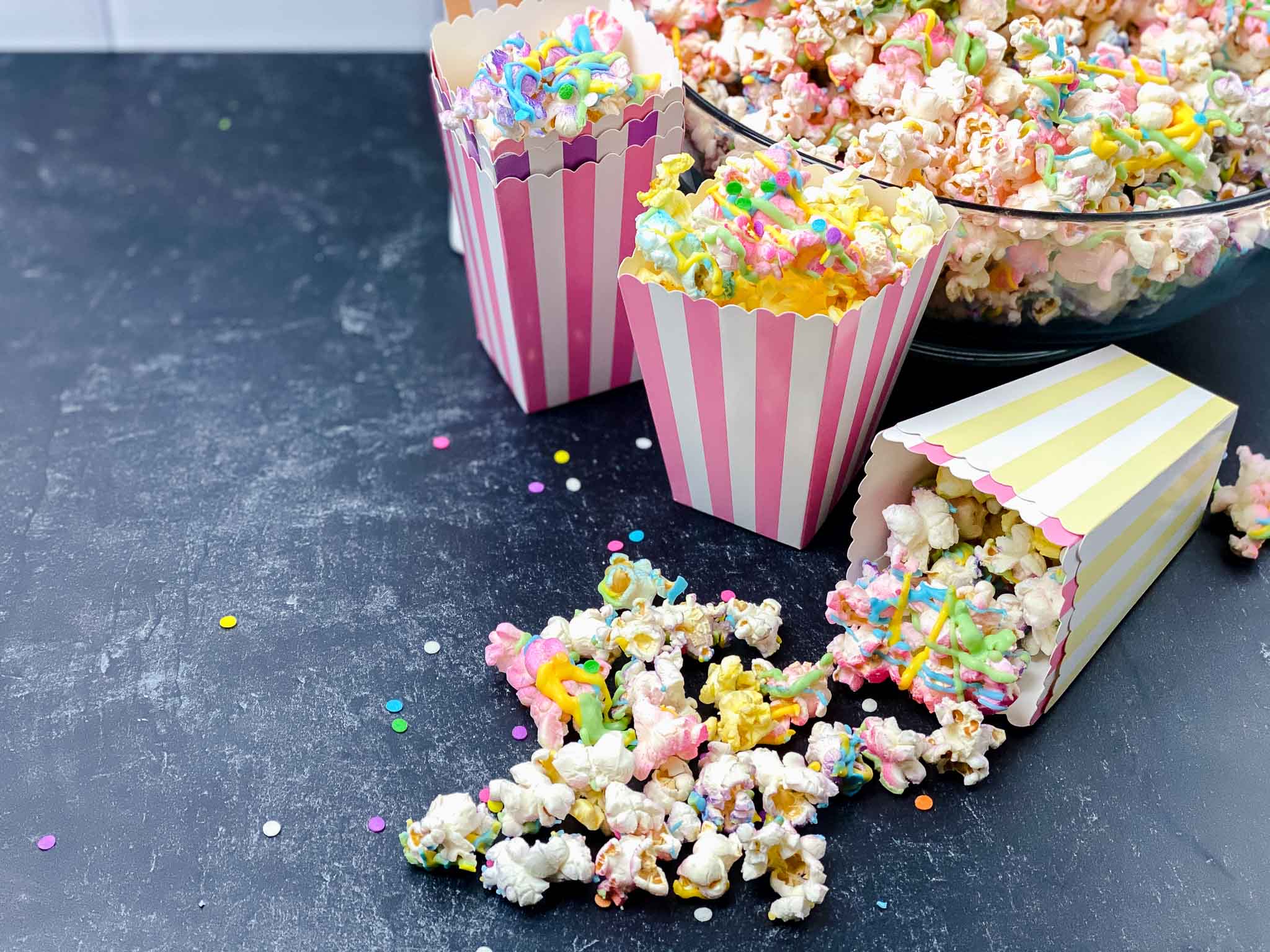 Fun Colorful Unicorn Popcorn For Movie Nights