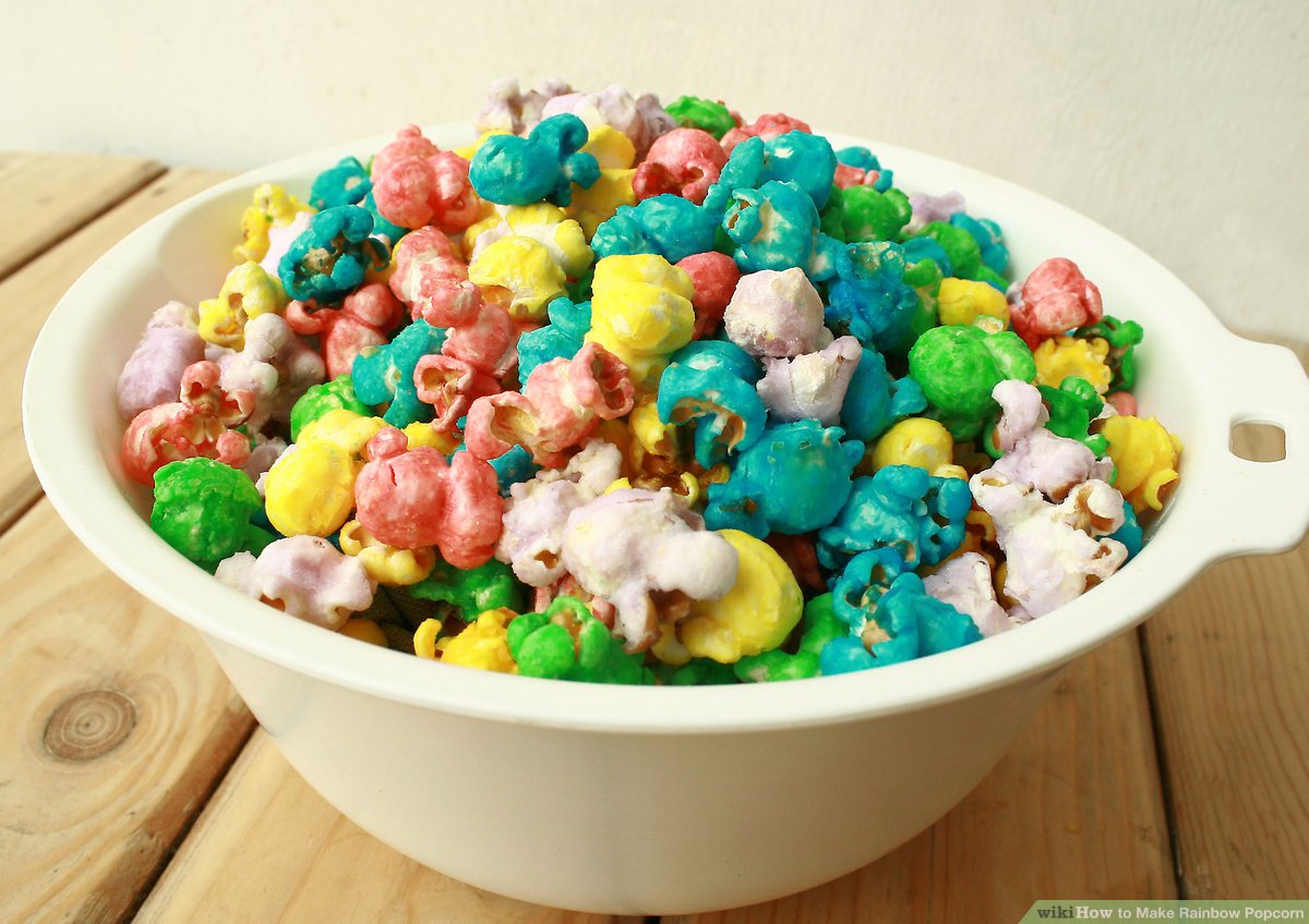 How to Make Rainbow Popcorn: 14 Steps (with Picture)