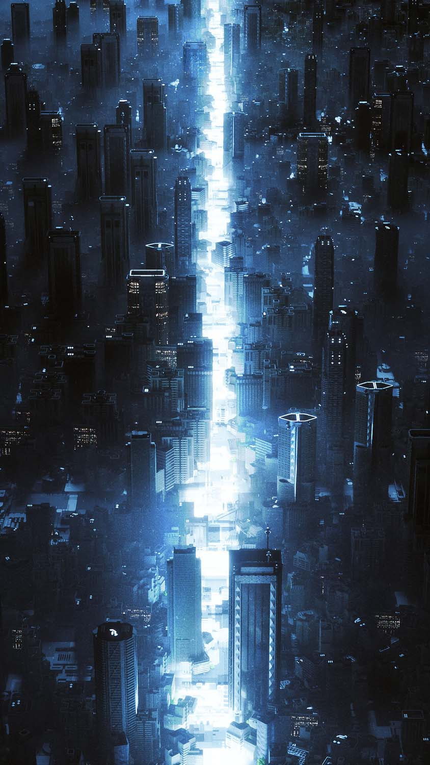 Cyber City Lights iPhone Wallpaper HD Wallpaper. iPhone wallpaper, Wallpaper, City lights