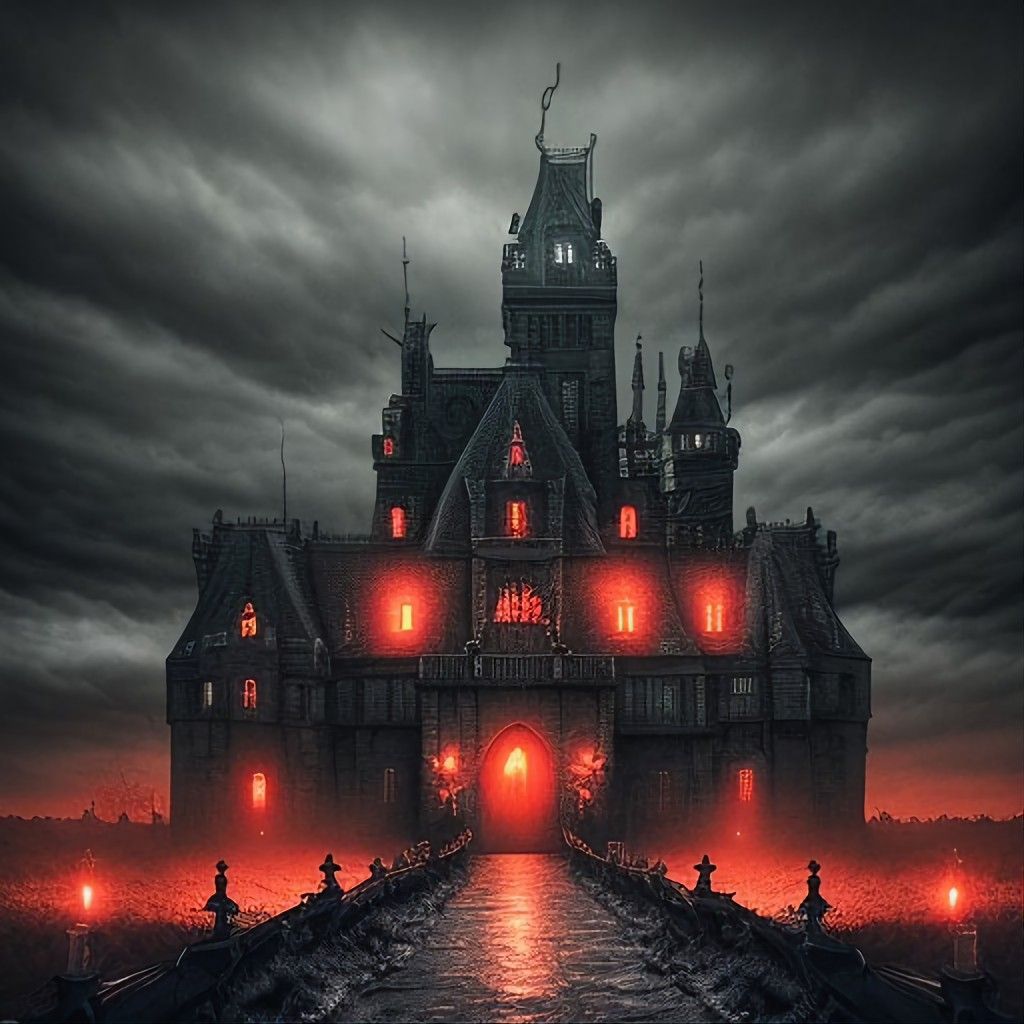 Gothic castle. Gothic castle, Haunted castle, Castle