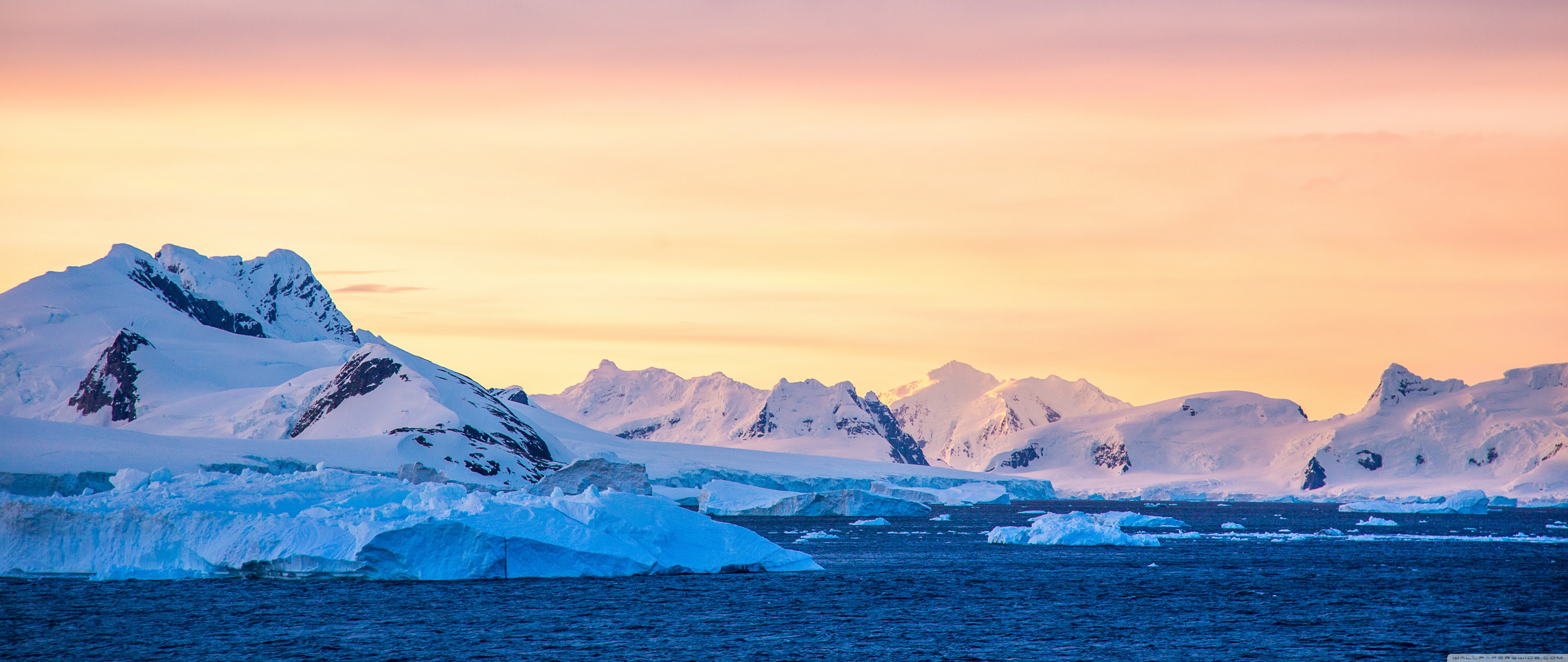 Antarctica Sunset Ultra HD Desktop Background Wallpaper for 4K UHD TV, Widescreen & UltraWide Desktop & Laptop, Tablet