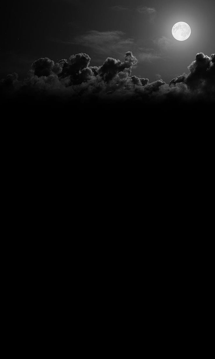 Nature, black white, moon, nature landscape, black clouds, HD phone wallpaper. HD phone wallpaper, Phone wallpaper, Game wallpaper iphone