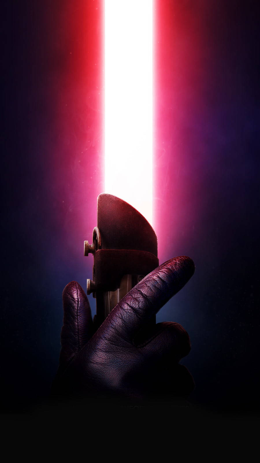 Download Star Wars Hand Holding Red Lightsaber Wallpaper
