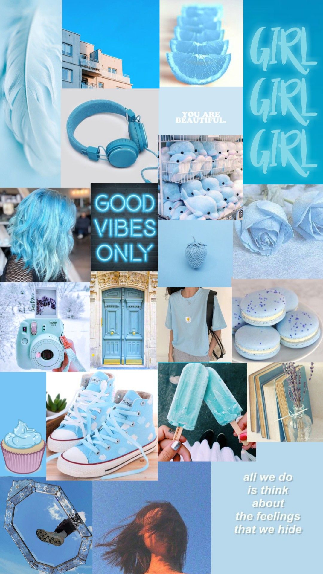 Soft blue aesthetic. Cute blue wallpaper, Blue wallpaper iphone, Blue wallpaper