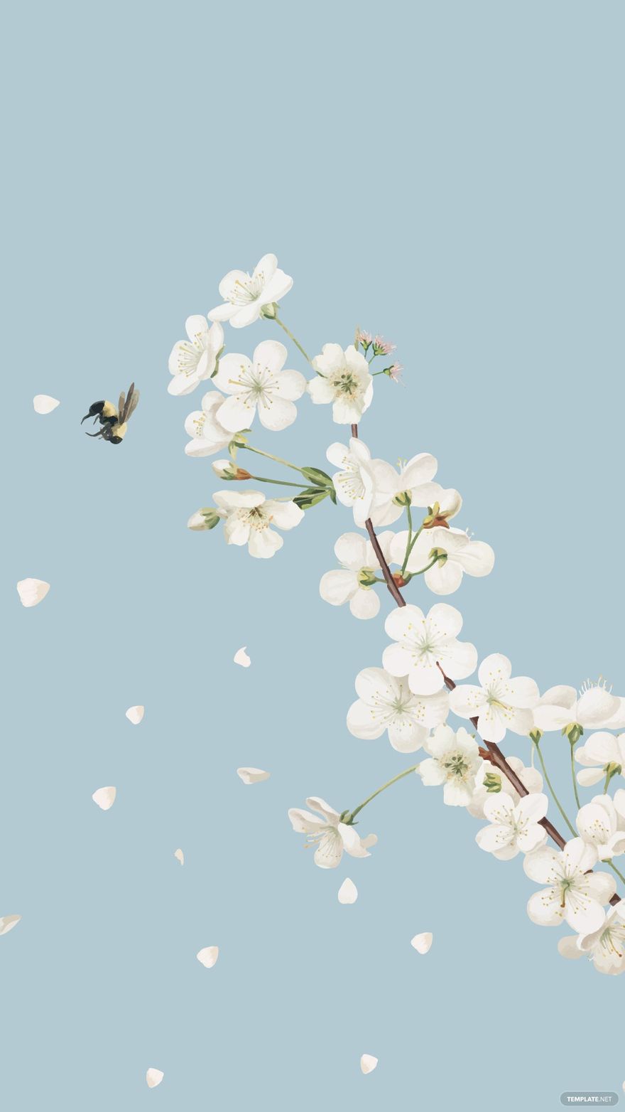 Free Pastel Blue iPhone Background in Illustrator, EPS, SVG, JPG