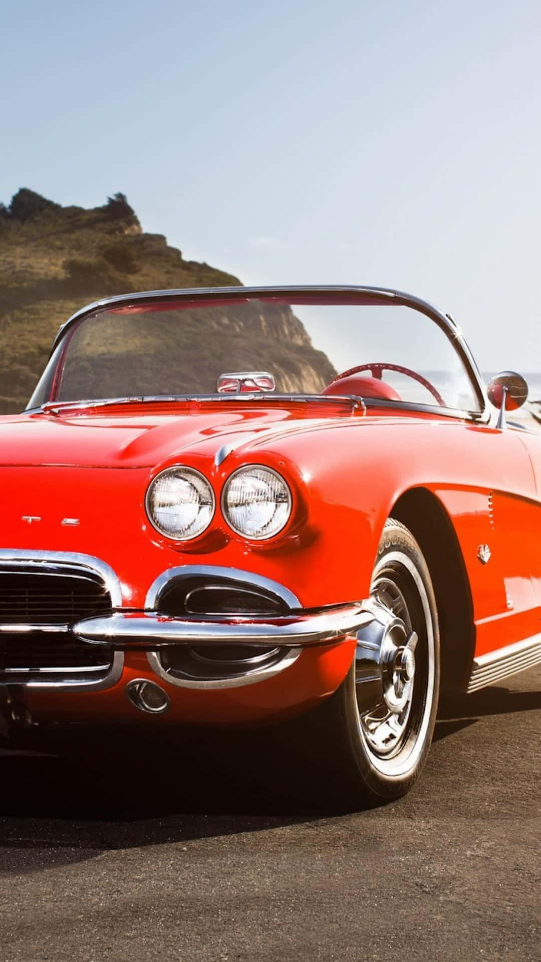 Download Classic Chevrolet Corvette Car iPhone Wallpaper