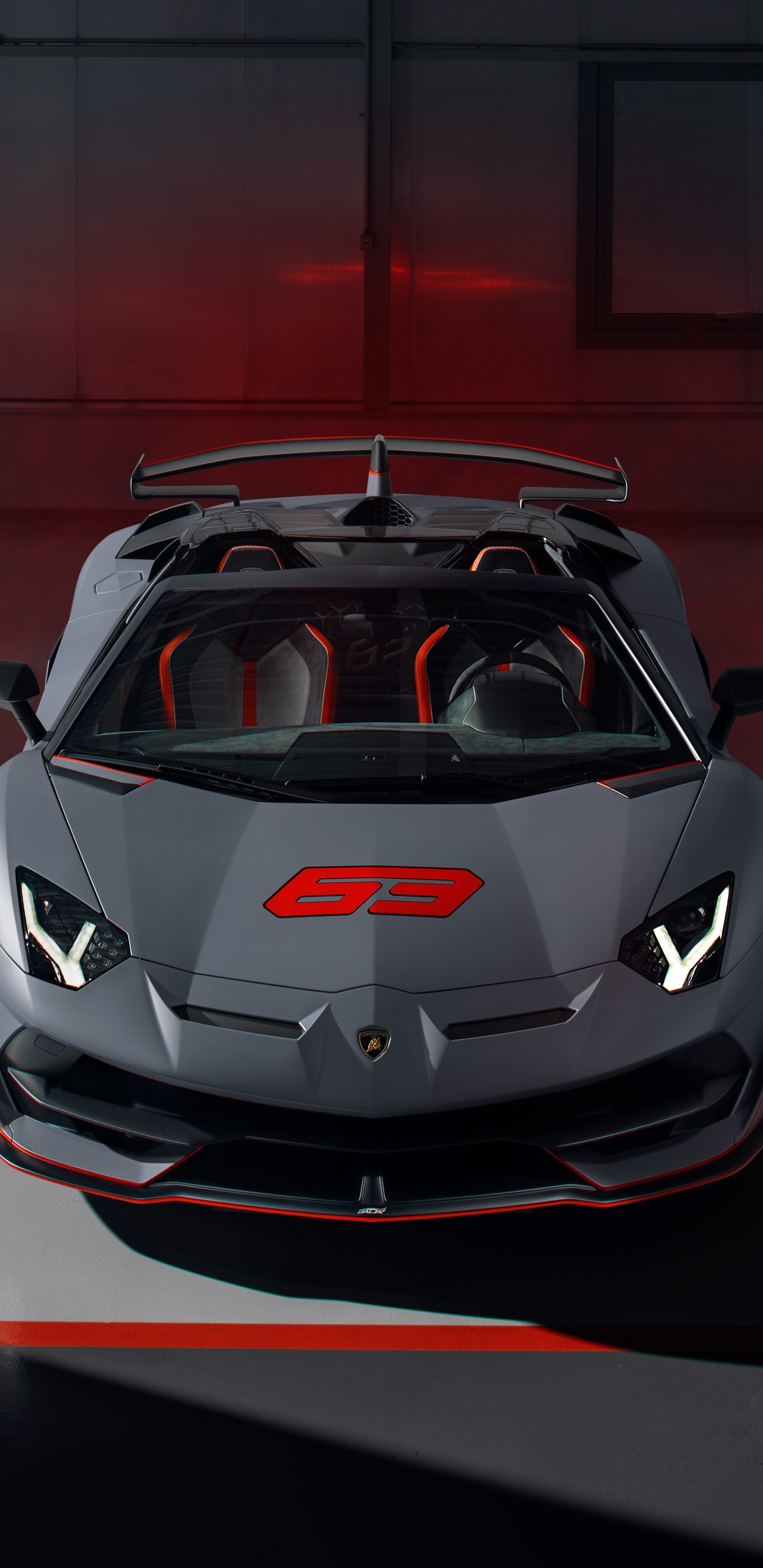 Wallpaper / Vehicles Lamborghini Aventador SVJ, Lamborghini, Silver Car, Car, Supercar, Lamborghini Aventador, 1440x2960 Phone Wallpaper