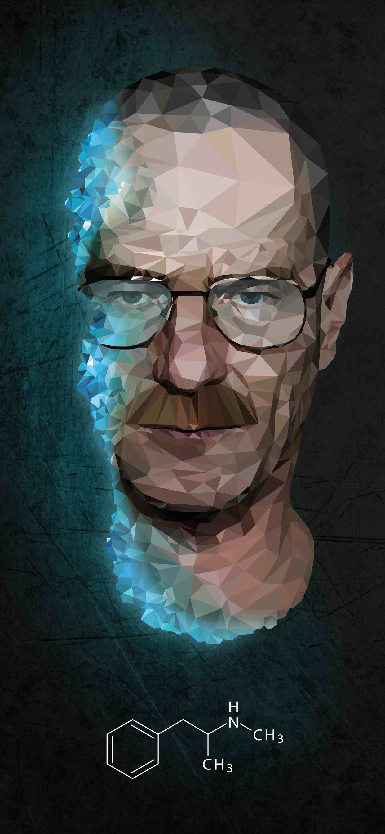 Walter White In Breaking Bad 4k Low Poly iPhone XS MAX HD 4k Wallpaper, Image, Background, Photo and Picture