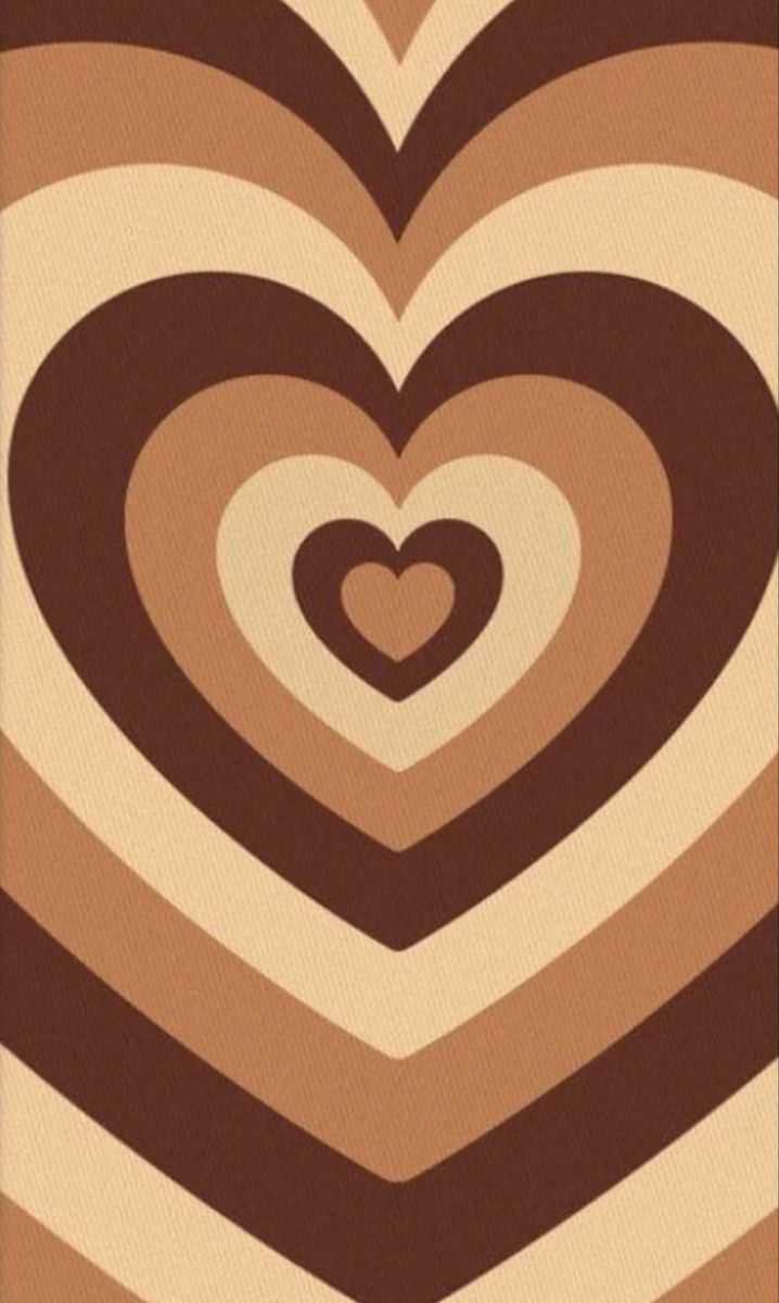 Brown Hearts Wallpaper