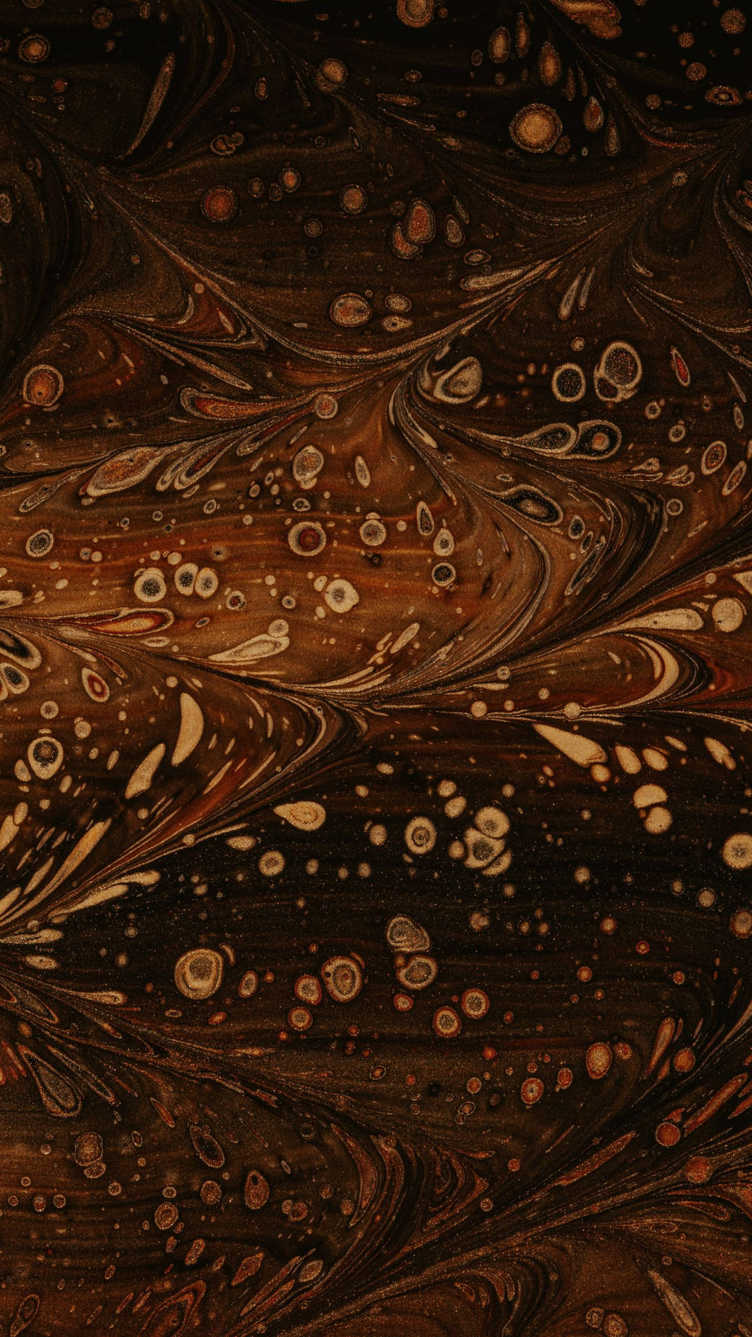 Download Liquid Pattern Brown iPhone Wallpaper