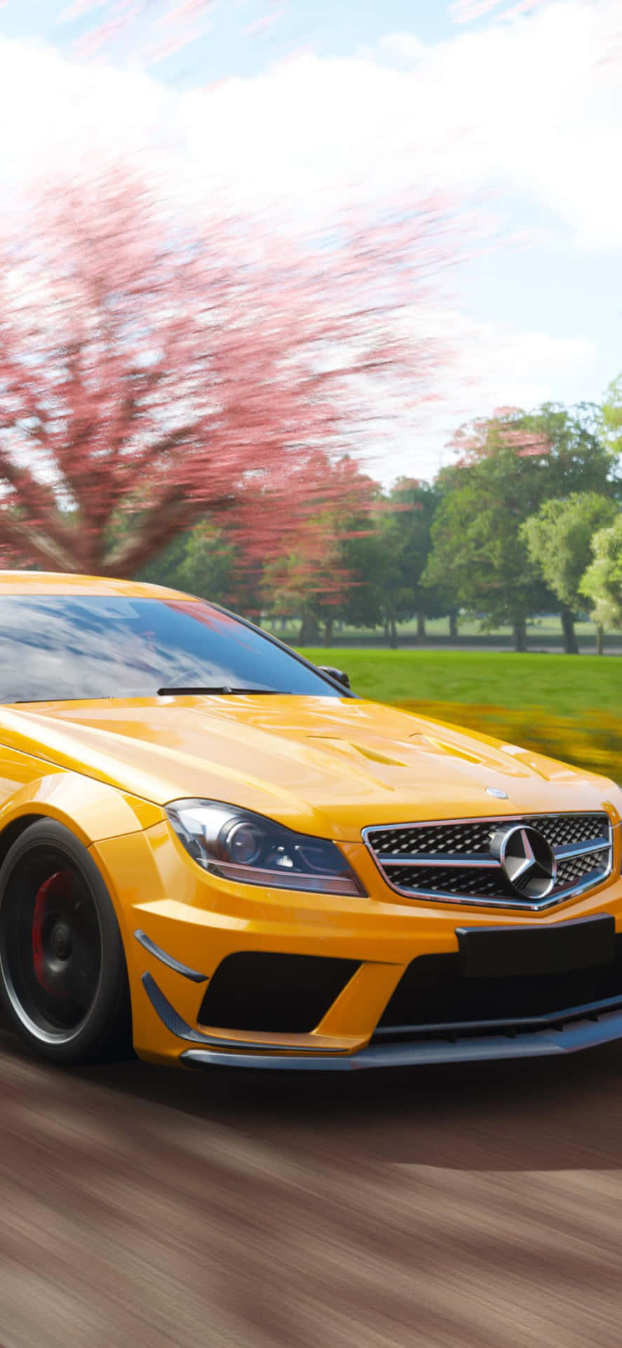 Download Combine luxury and technology with the Mercedes Benz phone Wallpaper