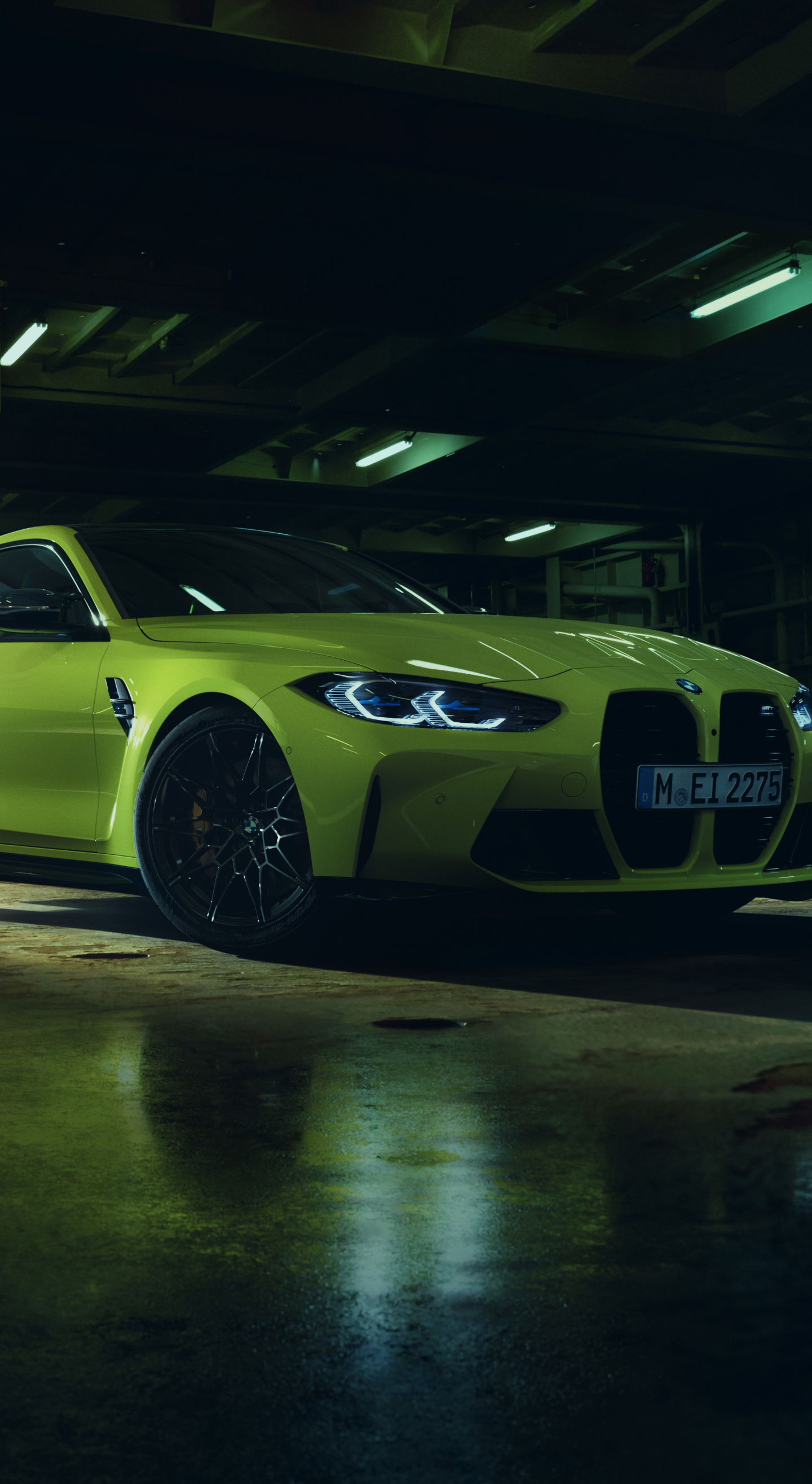 Download wallpaper 1440x2630 green bmw m4 competition x alcantara, 2023, samsung galaxy note 8, 1440x2630 HD background, 29099