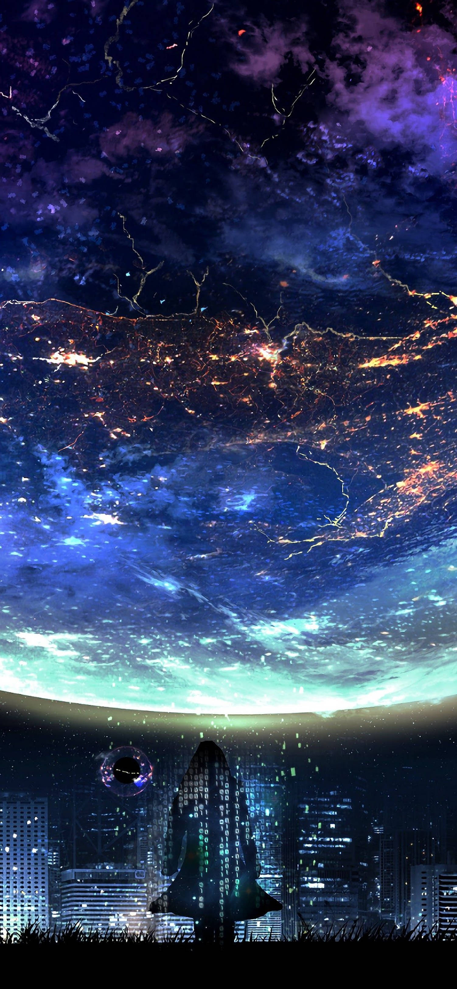 Download 4K Anime IPhone Cosmic City