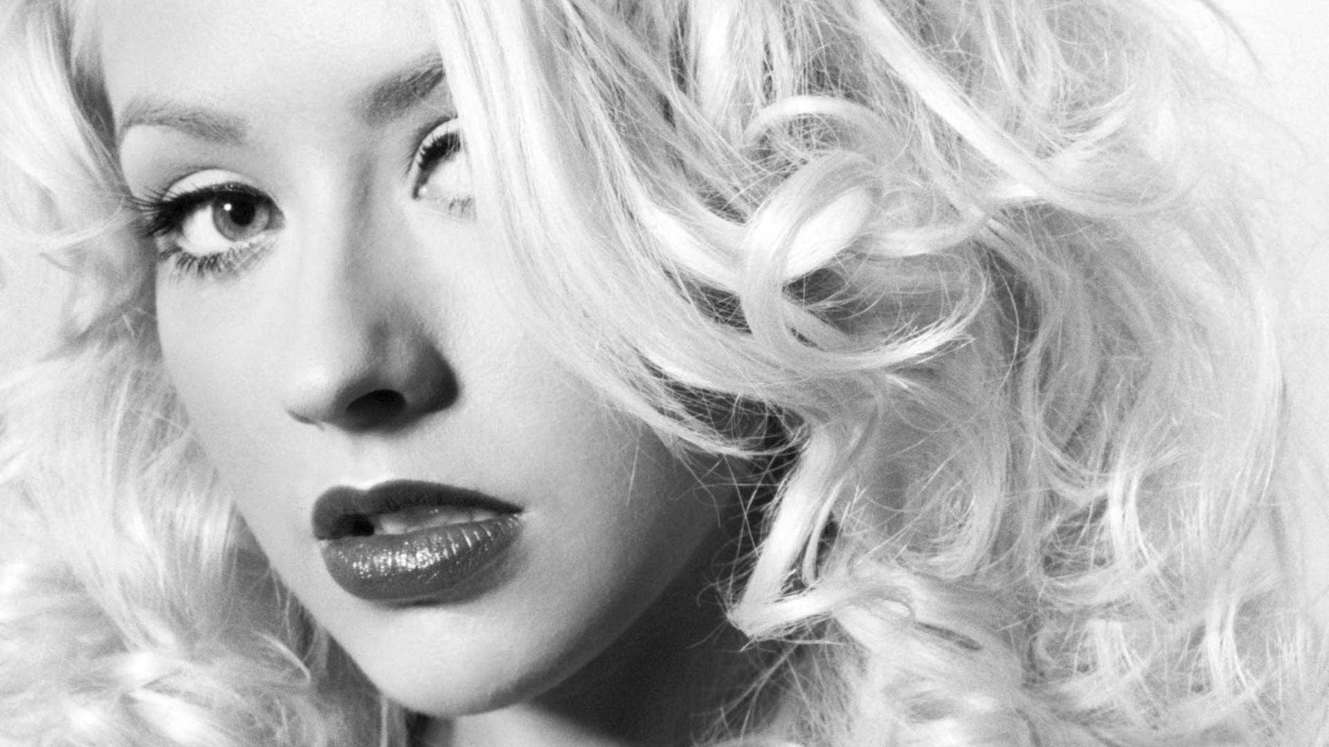 Monochrome Christina Aguilera Wallpaper 59845 1920x1080px